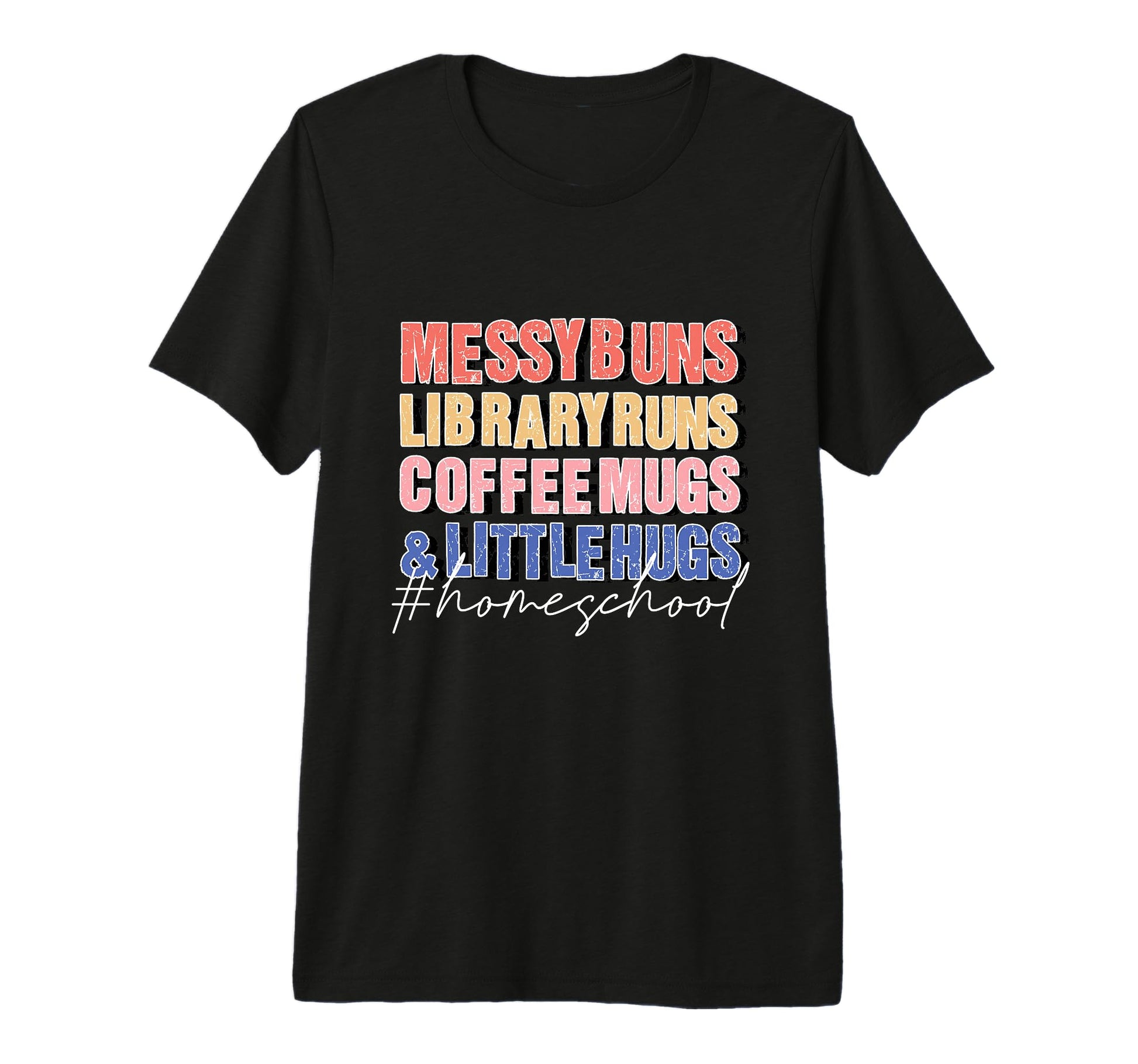 Messy Buns Library Runs Coffee Mugs T-Shirt - Novelty Apparel Men Women - T-Shirt, Sweatshirt, Hoodie