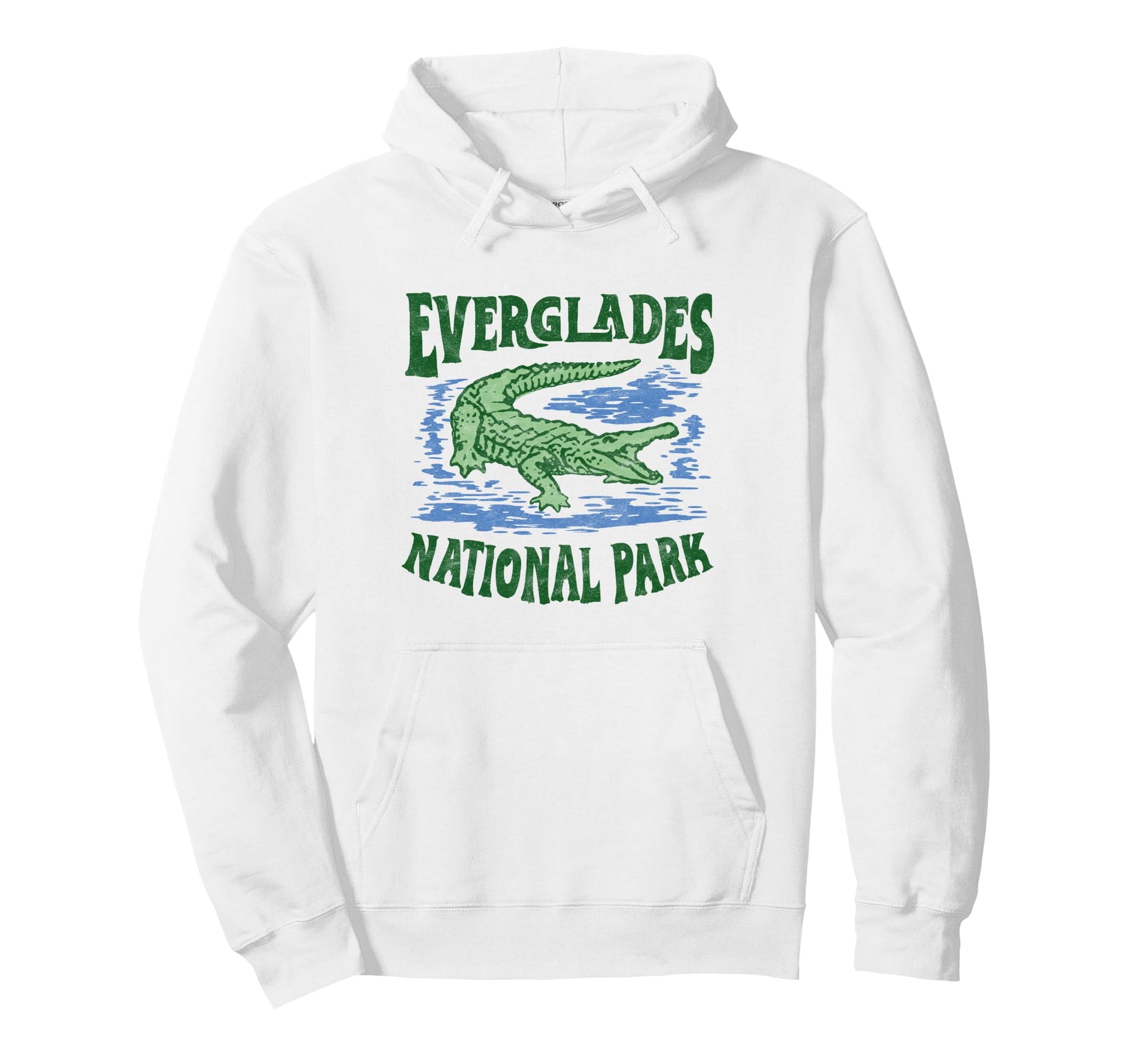 Everglades National Park Florida Alligator Hoodie - Graphic Print Unisex - T-Shirt, Sweatshirt, Hoodie