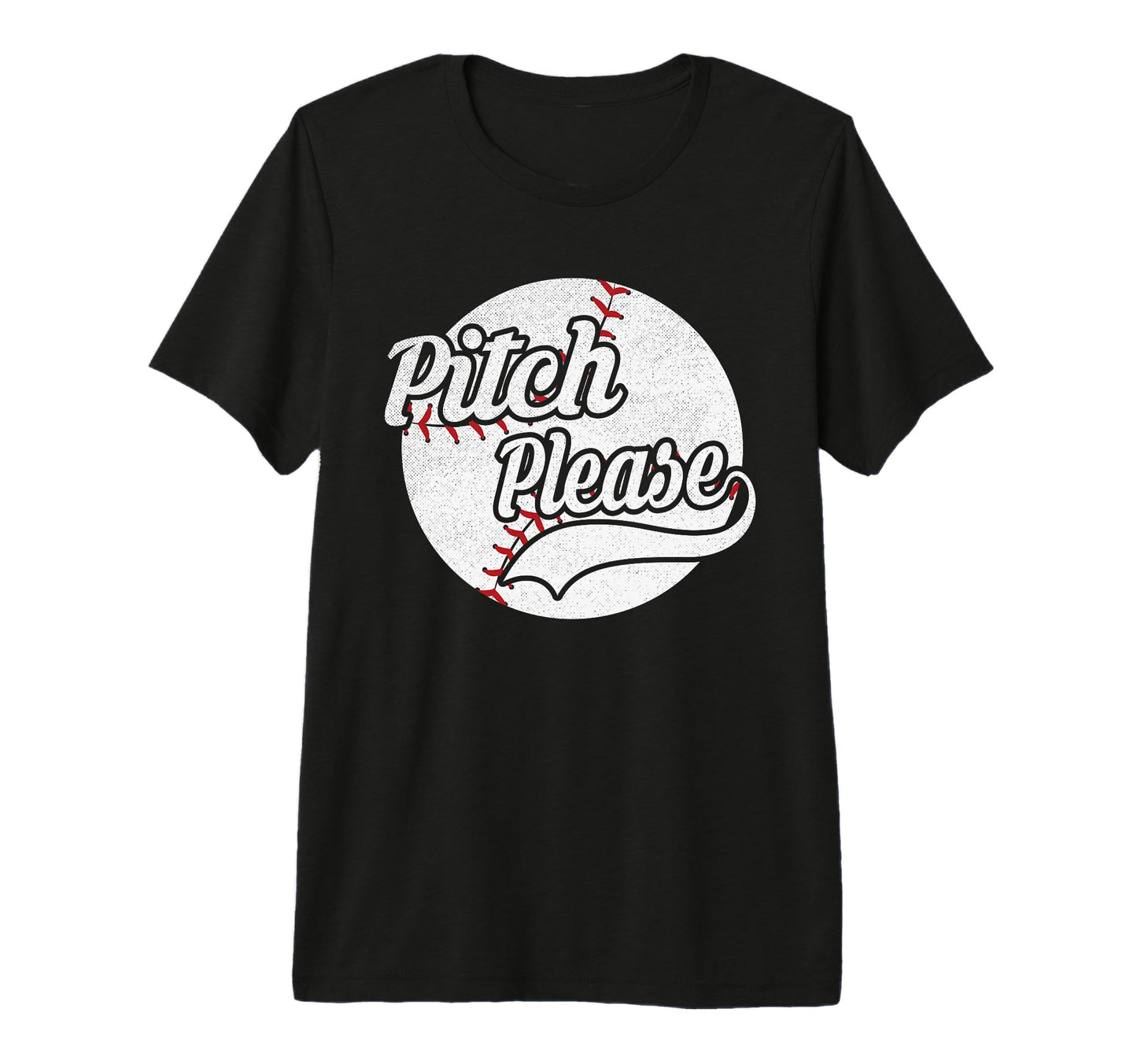 Funny Baseball Pitch Please Tri Blend T-Shirt - Aesthetic Graphic Unisex - T-Shirt, Sweatshirt, Hoodie