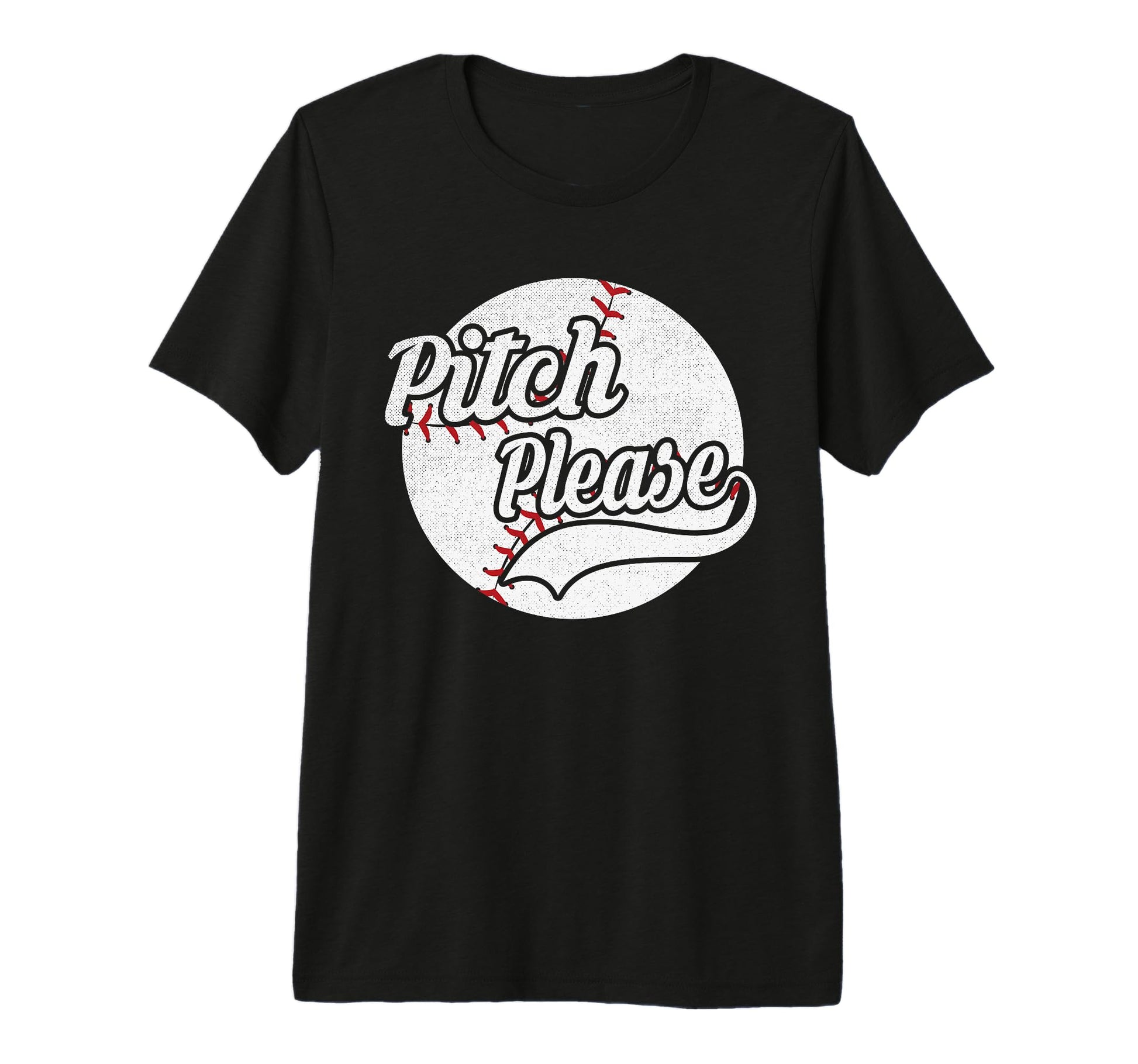 Funny Baseball Pitch Please Tri Blend T-Shirt - Aesthetic Graphic Unisex - T-Shirt, Sweatshirt, Hoodie