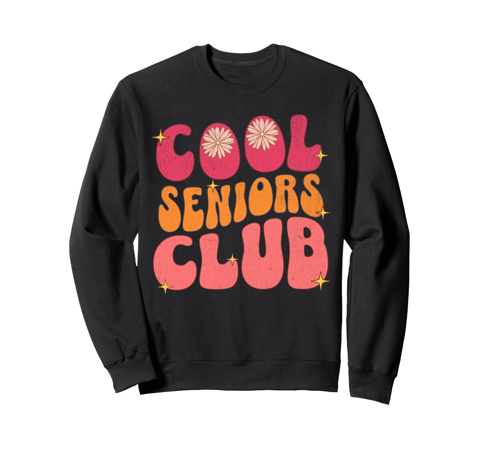 Seniors Club Pastel Typography Sweatshirt - Custom Art Print for Adults - T-Shirt, Sweatshirt, Hoodie