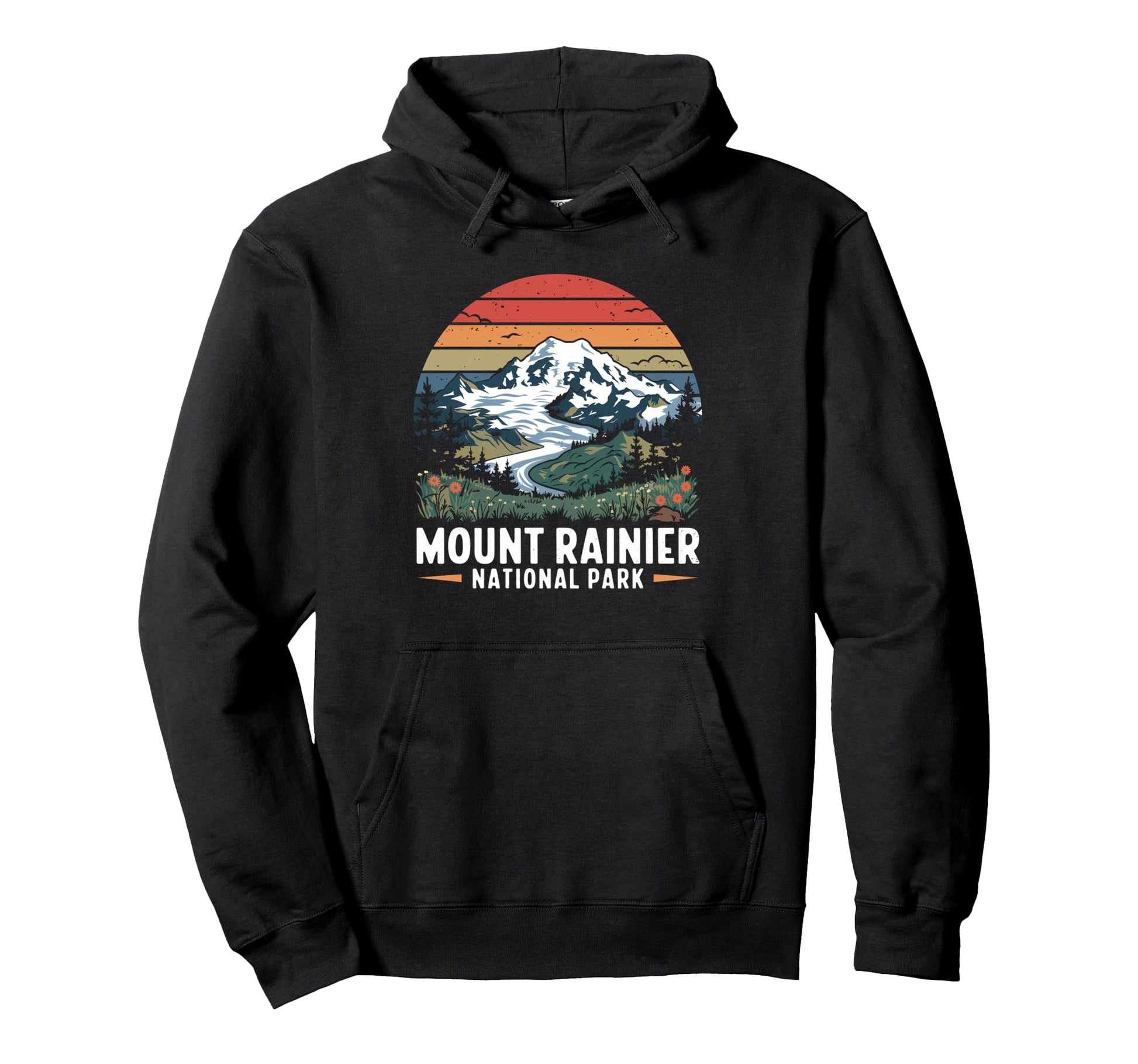 Mount Rainier National Park Adventure Hoodie - Trendy Graphic Men Women - T-Shirt, Sweatshirt, Hoodie