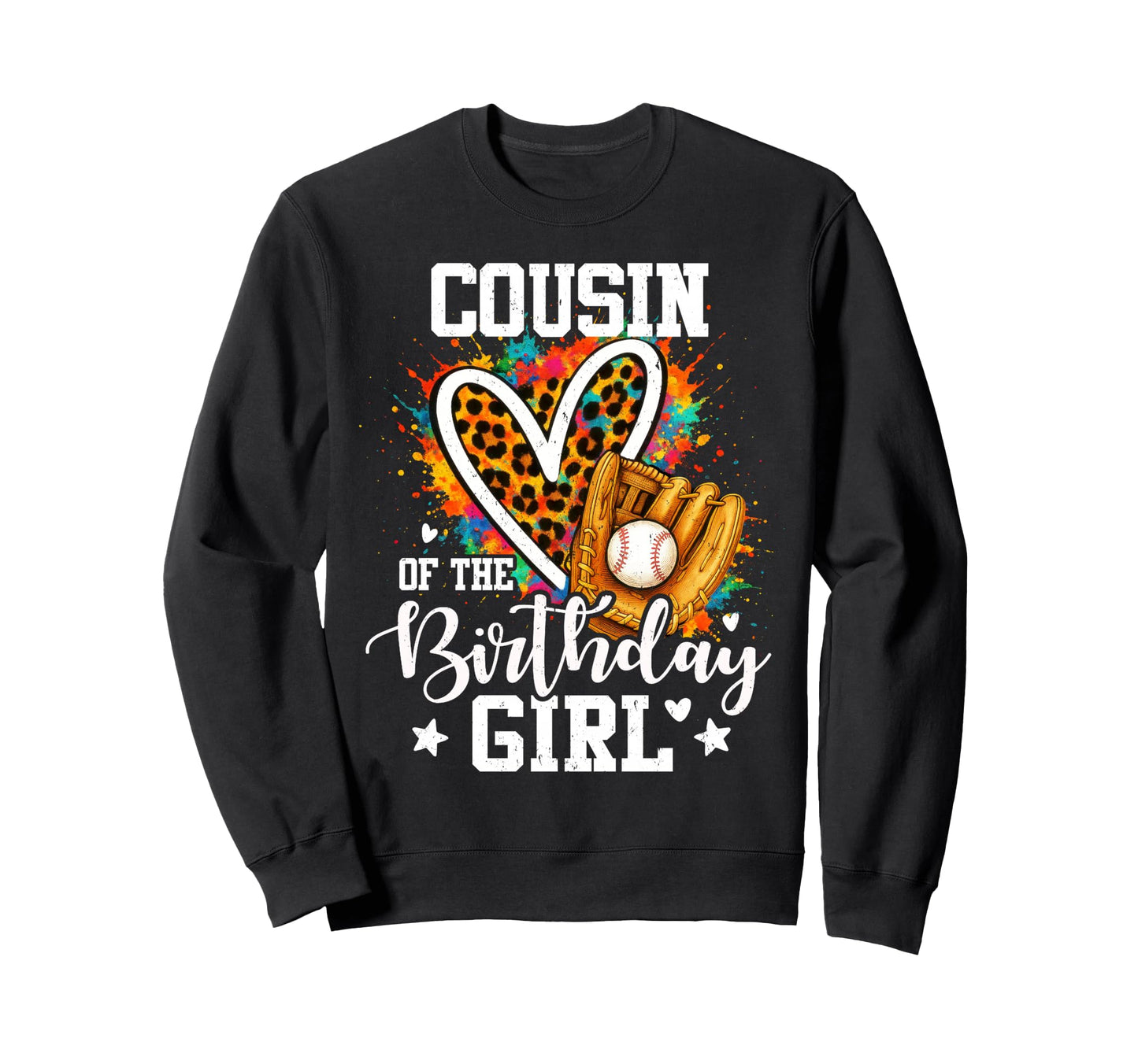Cousin Birthday Baseball Player Sweatshirt - Custom Art Print for Adults - T-Shirt, Sweatshirt, Hoodie