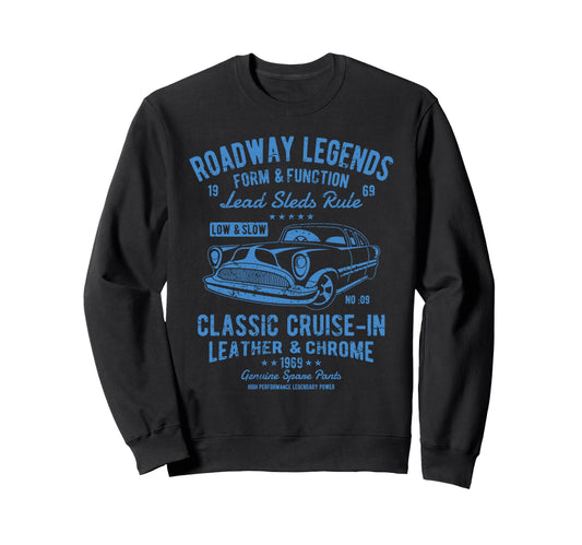 Automotive Nostalgia Car Cruise Sweatshirt - Graphic Print for Adults - T-Shirt, Sweatshirt, Hoodie