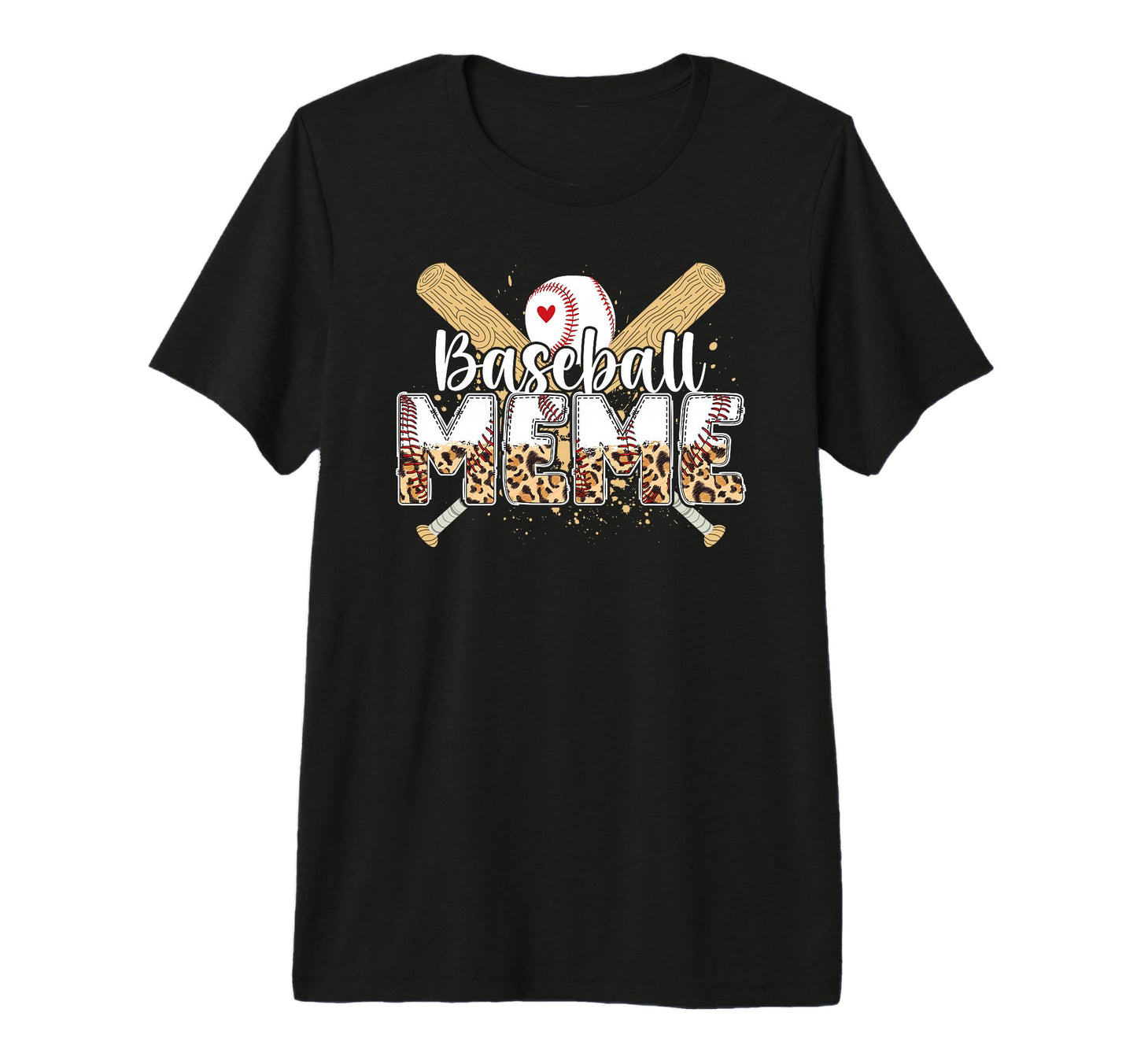 Baseball Meme Leopard Meme Baseball T-Shirt - Minimalist Print Unisex - T-Shirt, Sweatshirt, Hoodie