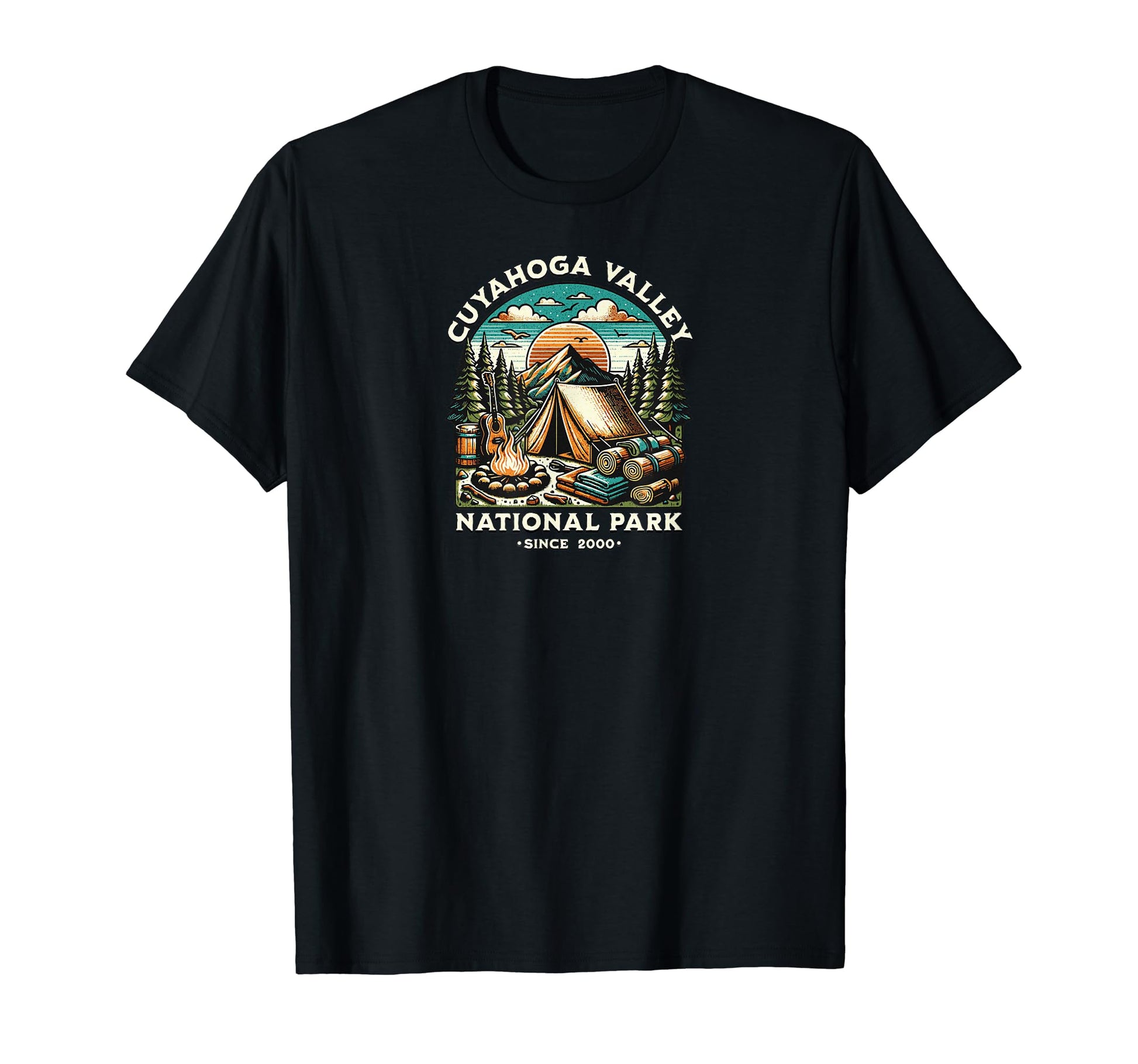 Cuyahoga Valley National Park Camping T-Shirt - Minimalist Print Unisex - T-Shirt, Sweatshirt, Hoodie