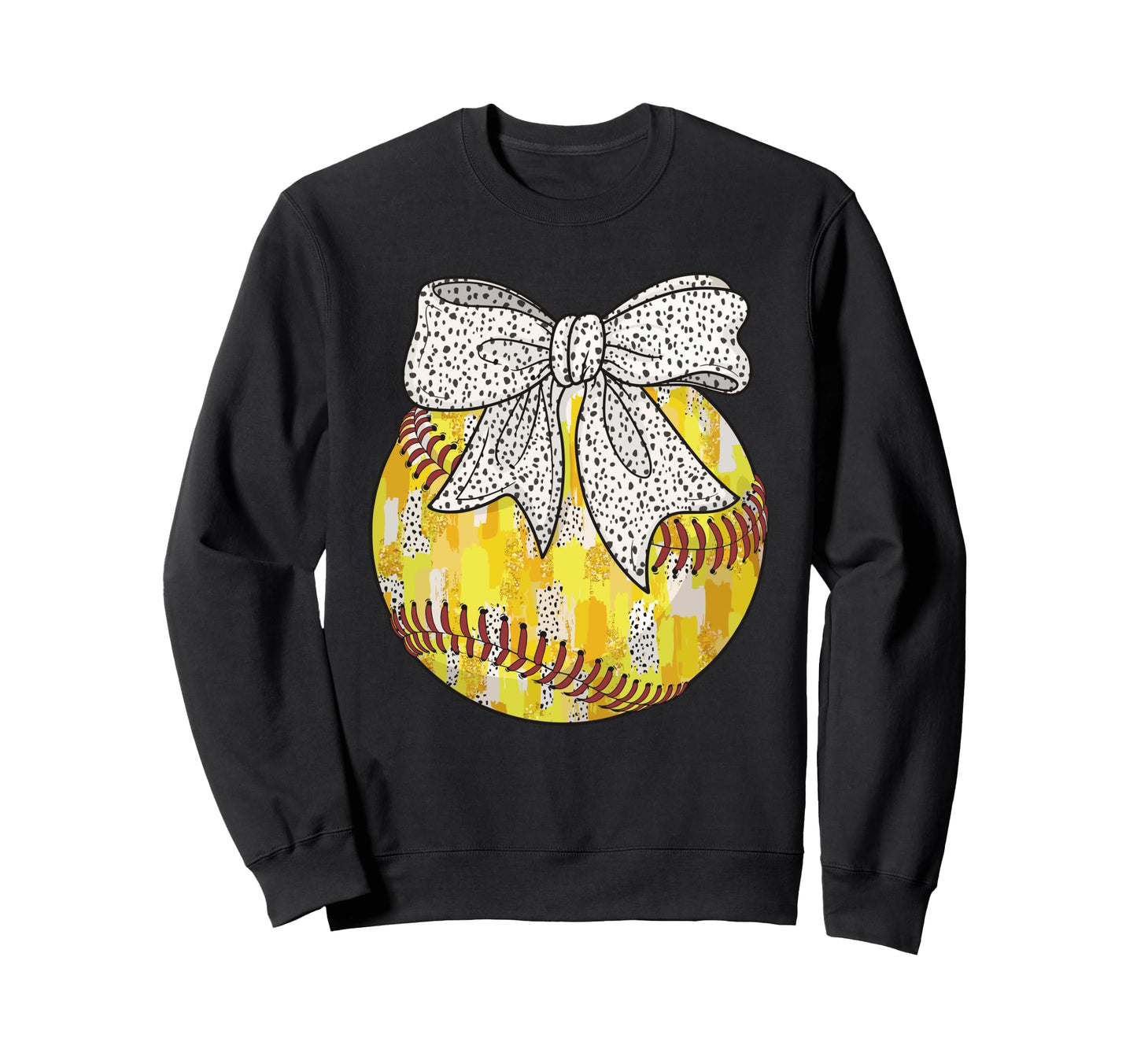 Funny Softball Coquette Bow Baseball Sweatshirt - Streetwear Style Unisex - T-Shirt, Sweatshirt, Hoodie
