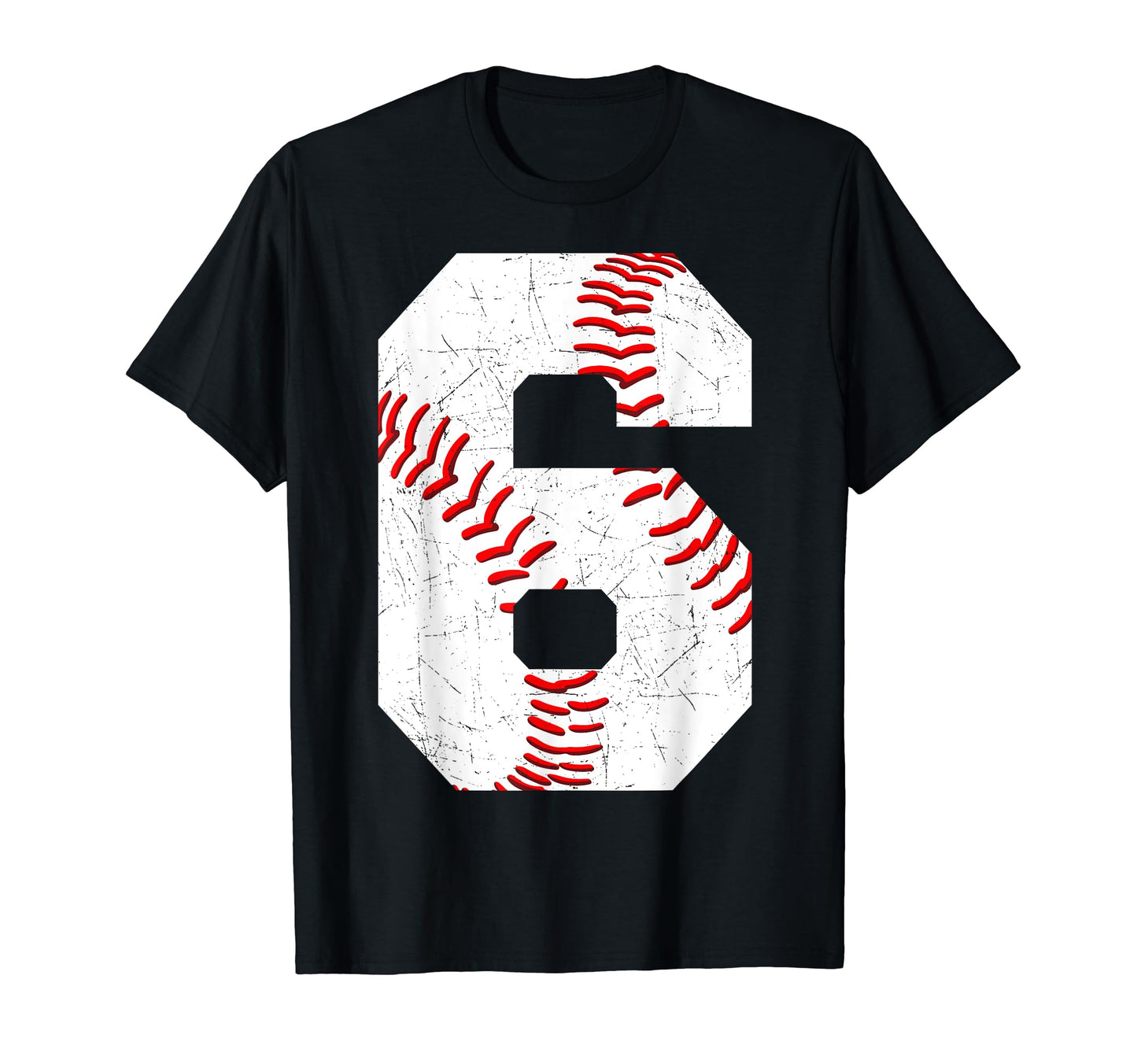 6 Birthday Baseball Theme Bday Party T-Shirt - Aesthetic Graphic Unisex - T-Shirt, Sweatshirt, Hoodie