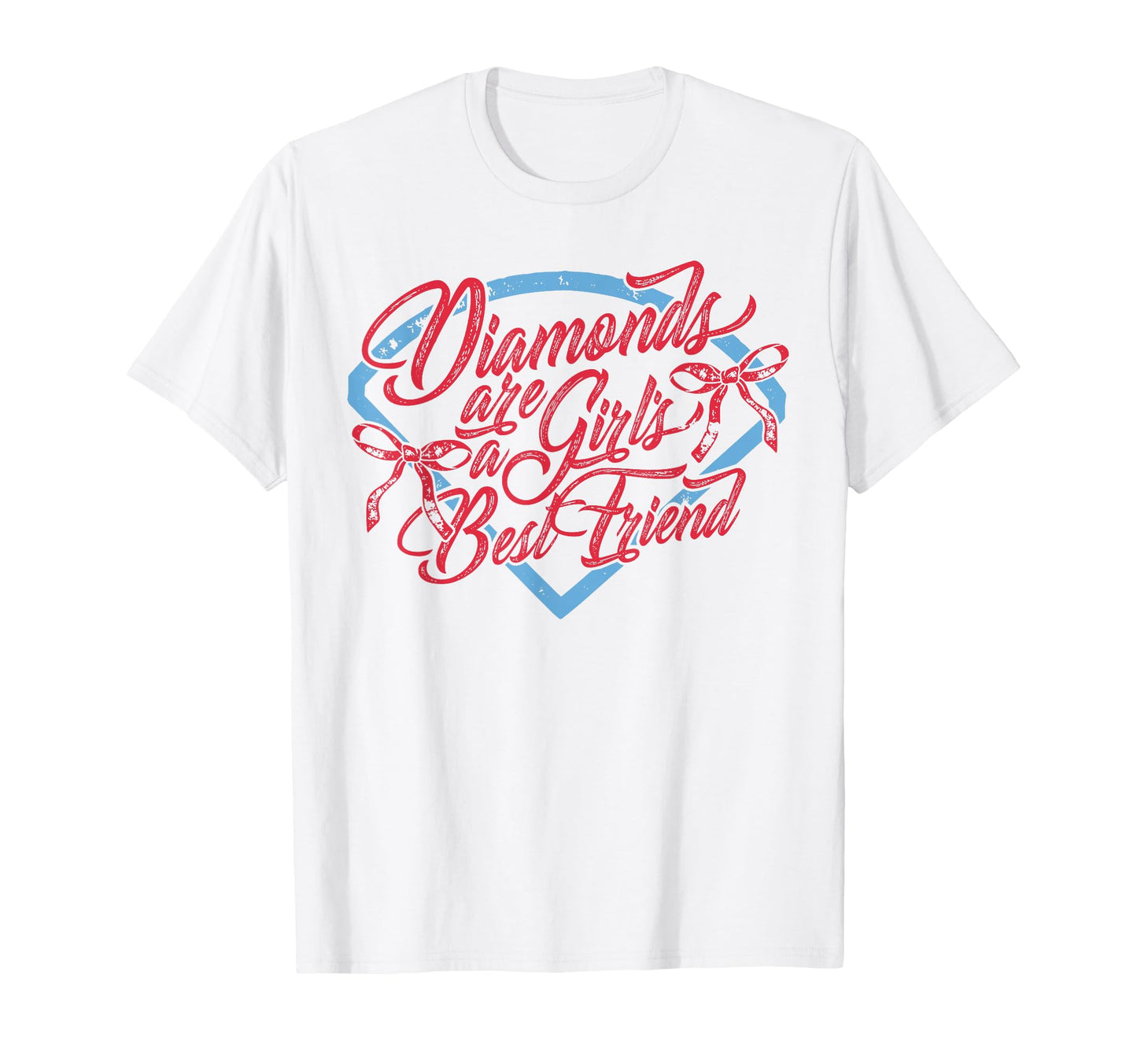 Best Friend Diamonds Are Baseball T-Shirt - Minimalist Print for Adults - T-Shirt, Sweatshirt, Hoodie