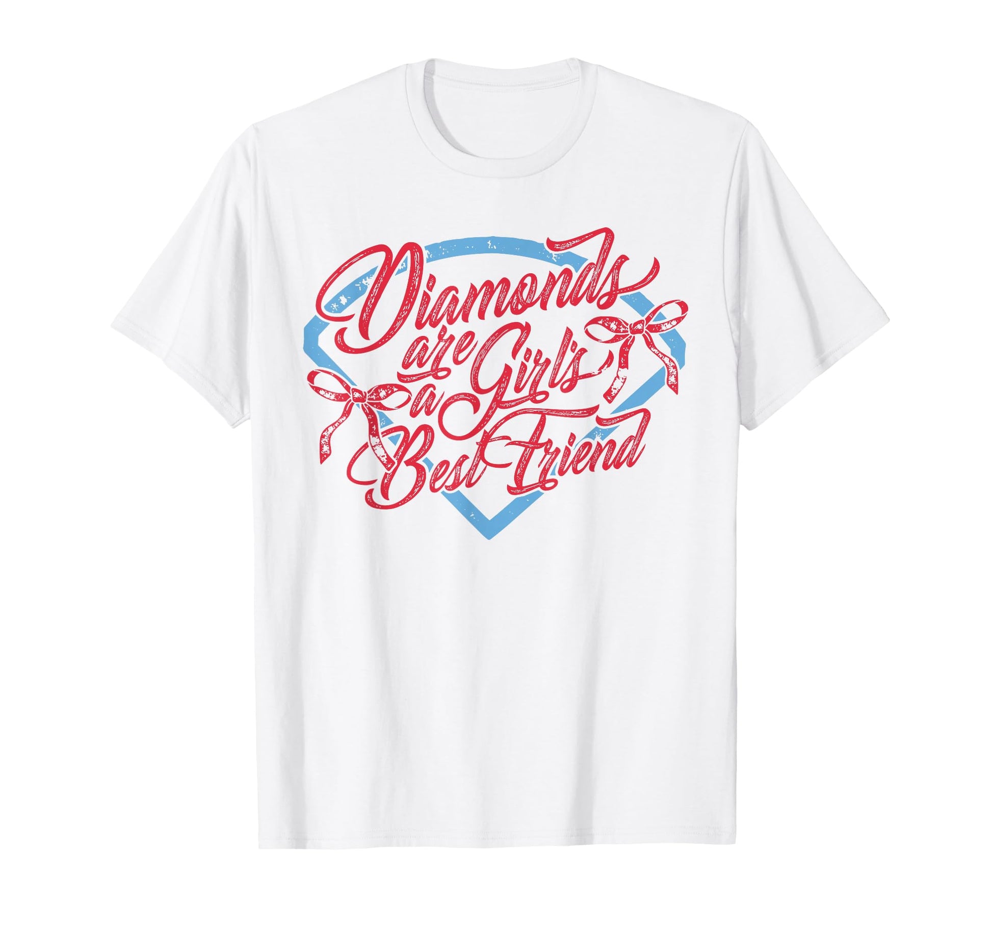 Best Friend Diamonds Are Baseball T-Shirt - Minimalist Print for Adults - T-Shirt, Sweatshirt, Hoodie