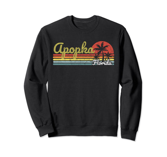 Apopka Fl Florida Stripes Sweatshirt - Casual Everyday Wear Men Women - T-Shirt, Sweatshirt, Hoodie