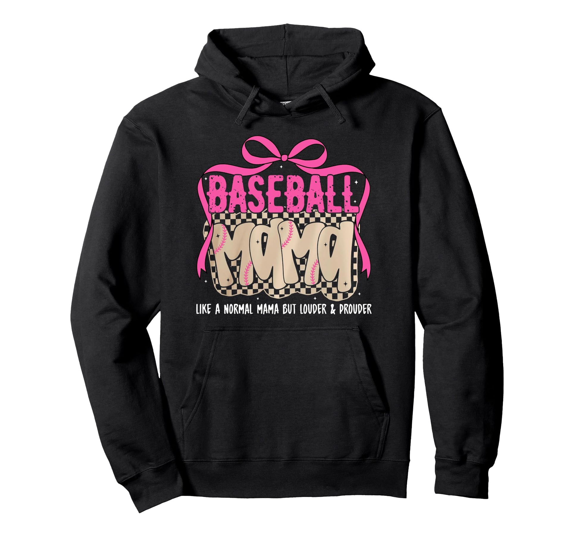 Baseball Mama Like Normal Mama Hoodie - Aesthetic Graphic Men Women - T-Shirt, Sweatshirt, Hoodie