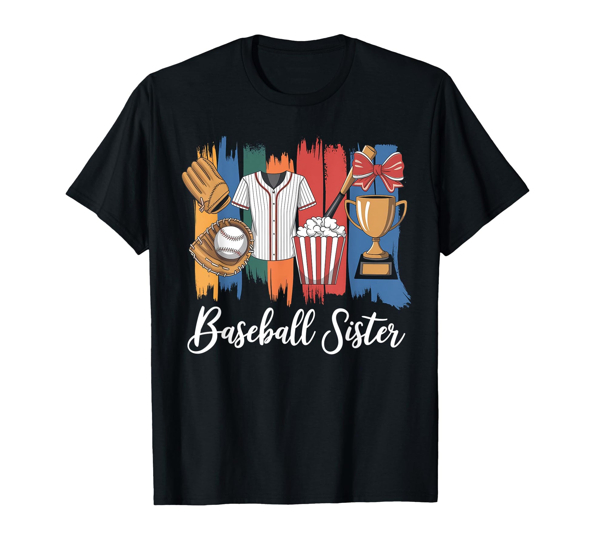 Baseball Sister Coquette Bow T-Shirt - Streetwear Style for Adults - T-Shirt, Sweatshirt, Hoodie