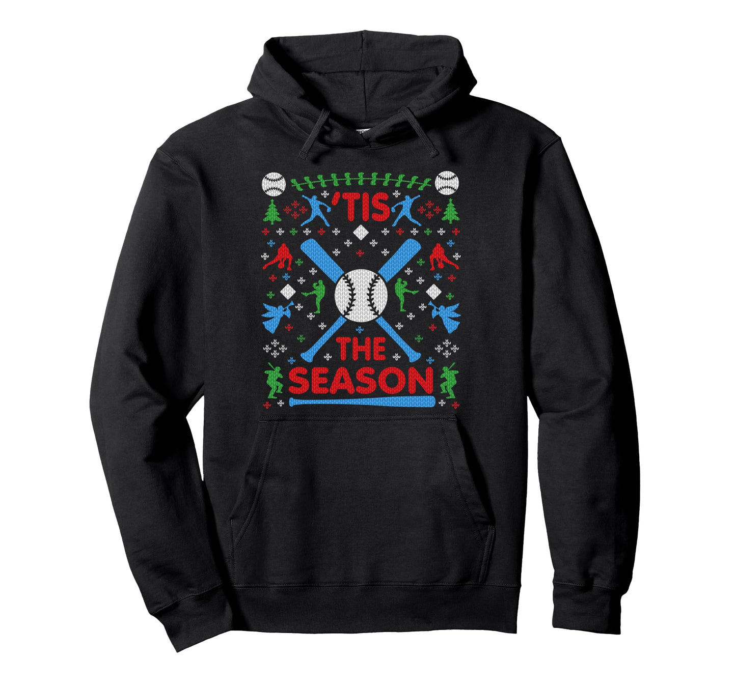 Funny Baseball Season Ugly Party Original Hoodie - Graphic Print Unisex - T-Shirt, Sweatshirt, Hoodie