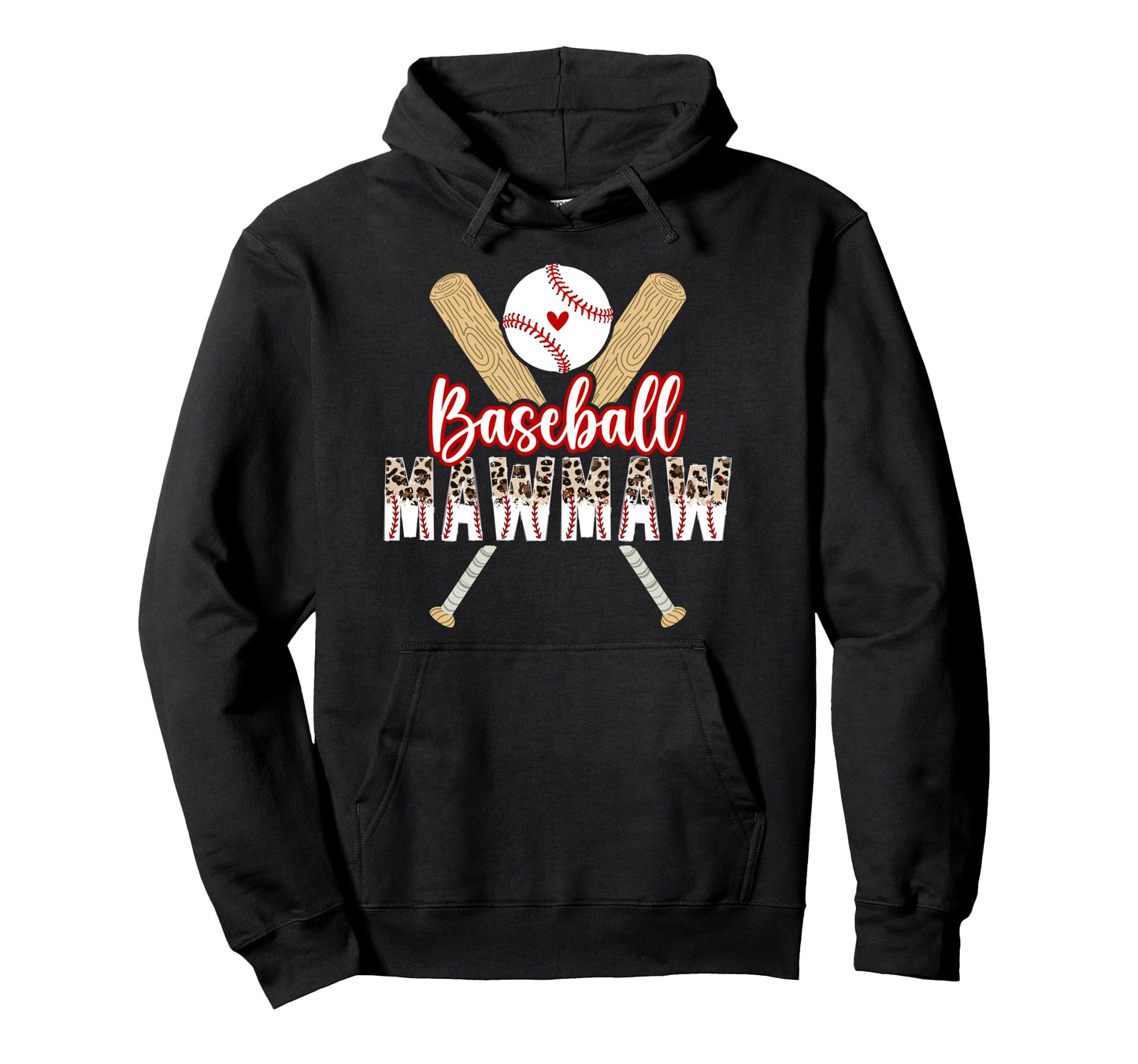 Baseball Mawmaw Leopard Mawmaw Baseball Hoodie - Trendy Graphic Men Women - T-Shirt, Sweatshirt, Hoodie