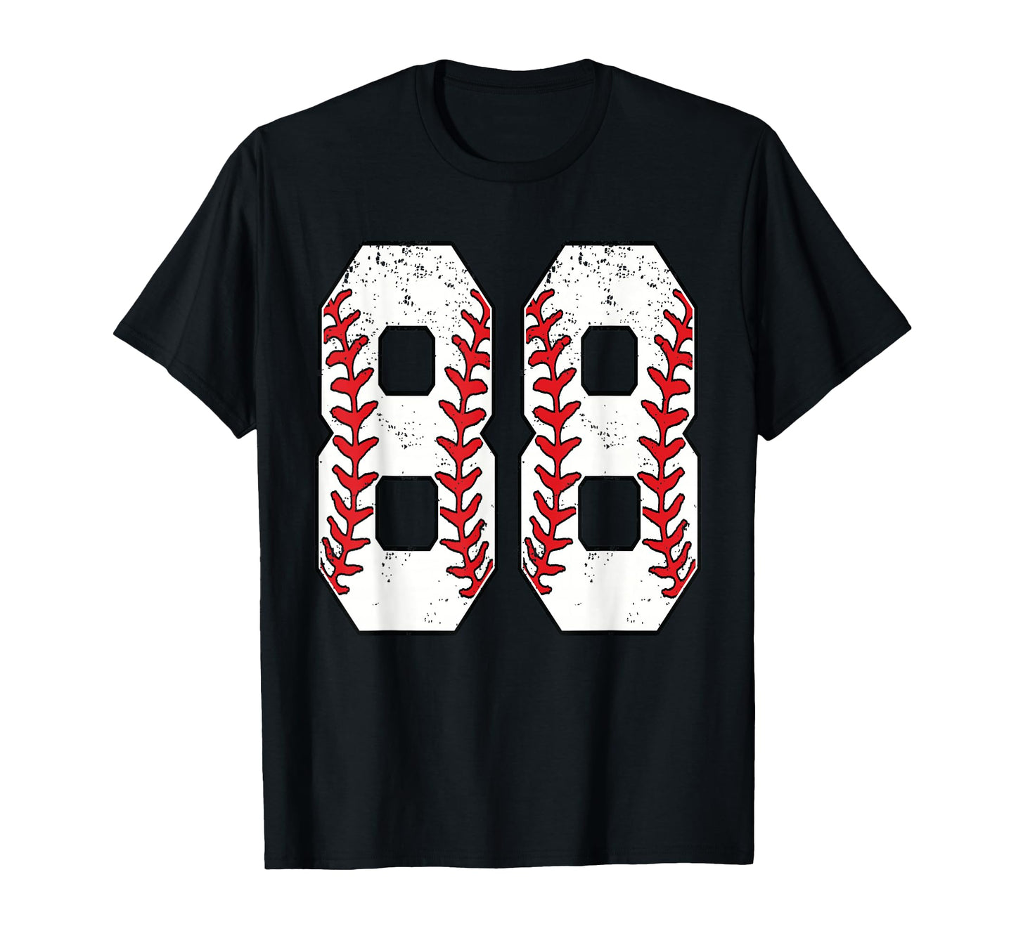 Number 88 Baseball 88 Jersey Number T-Shirt - Unique Graphic Men Women - T-Shirt, Sweatshirt, Hoodie