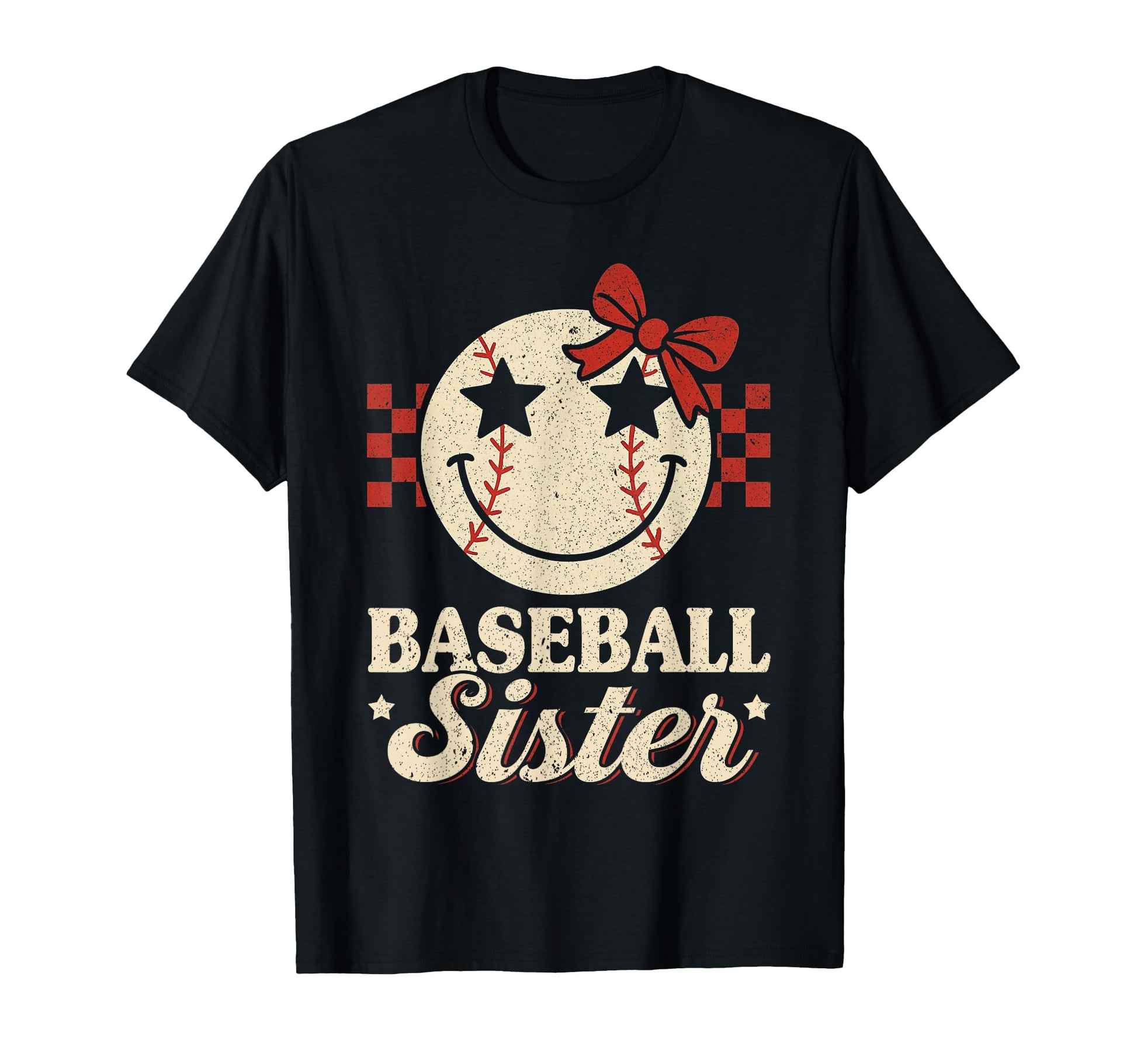 Baseball Sister Coquette Bow Biggest Fan T-Shirt - Custom Art Print Unisex - T-Shirt, Sweatshirt, Hoodie