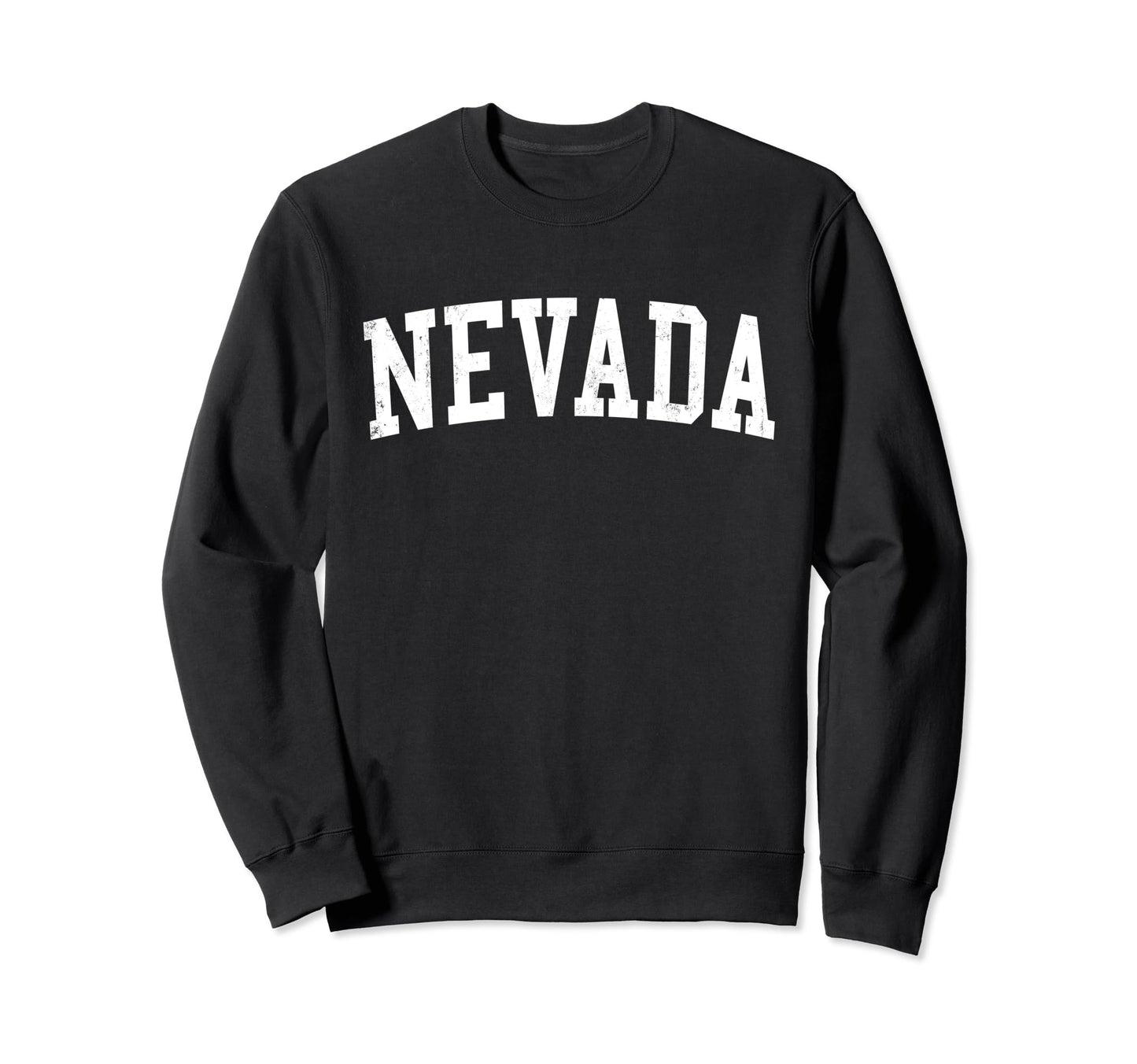 Nevada Mo Distressed White Varsity Sweatshirt - Streetwear Style Men Women - T-Shirt, Sweatshirt, Hoodie