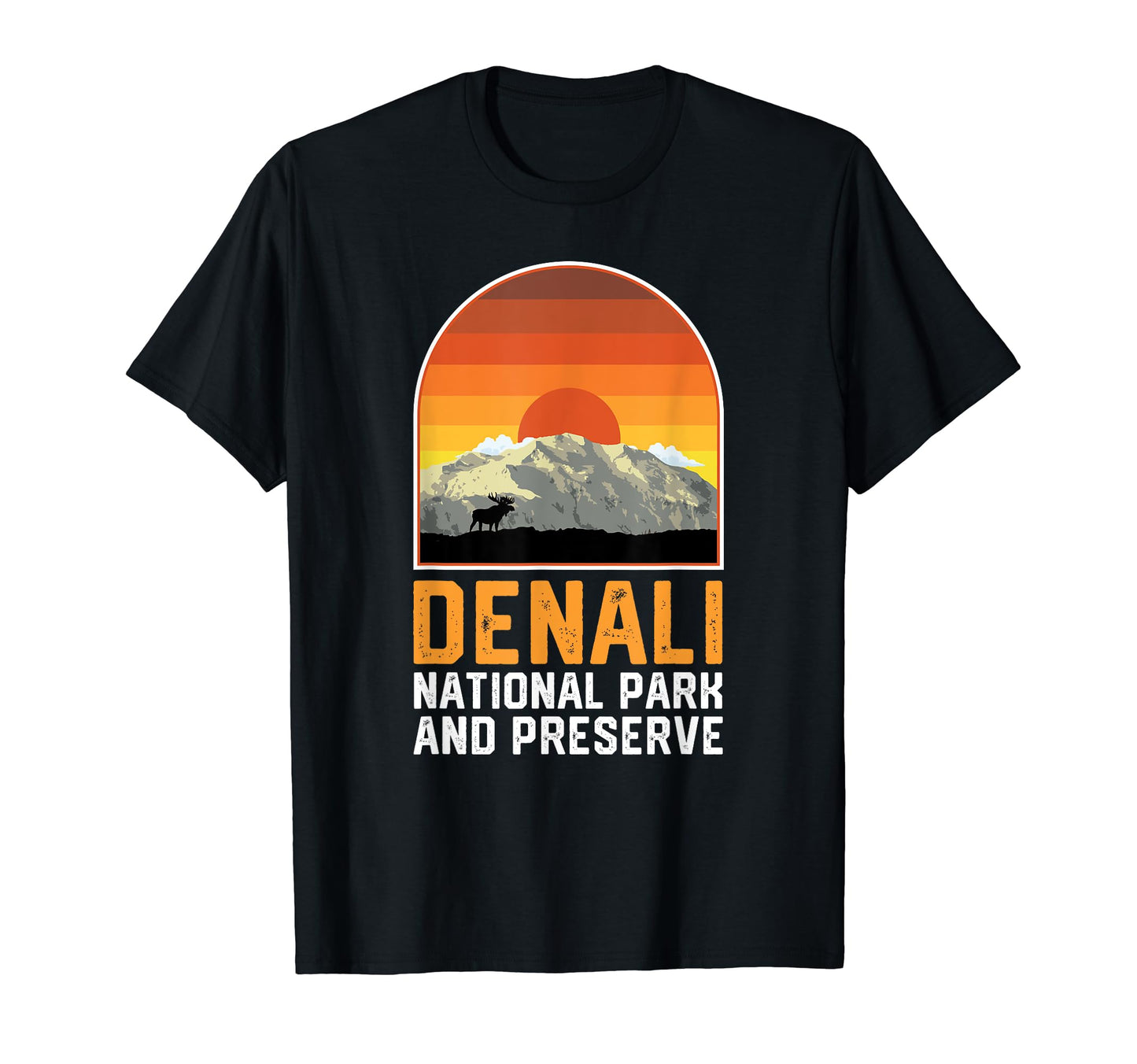 Denali National Park Sunset T-Shirt - Unique Graphic for Adults - T-Shirt, Sweatshirt, Hoodie