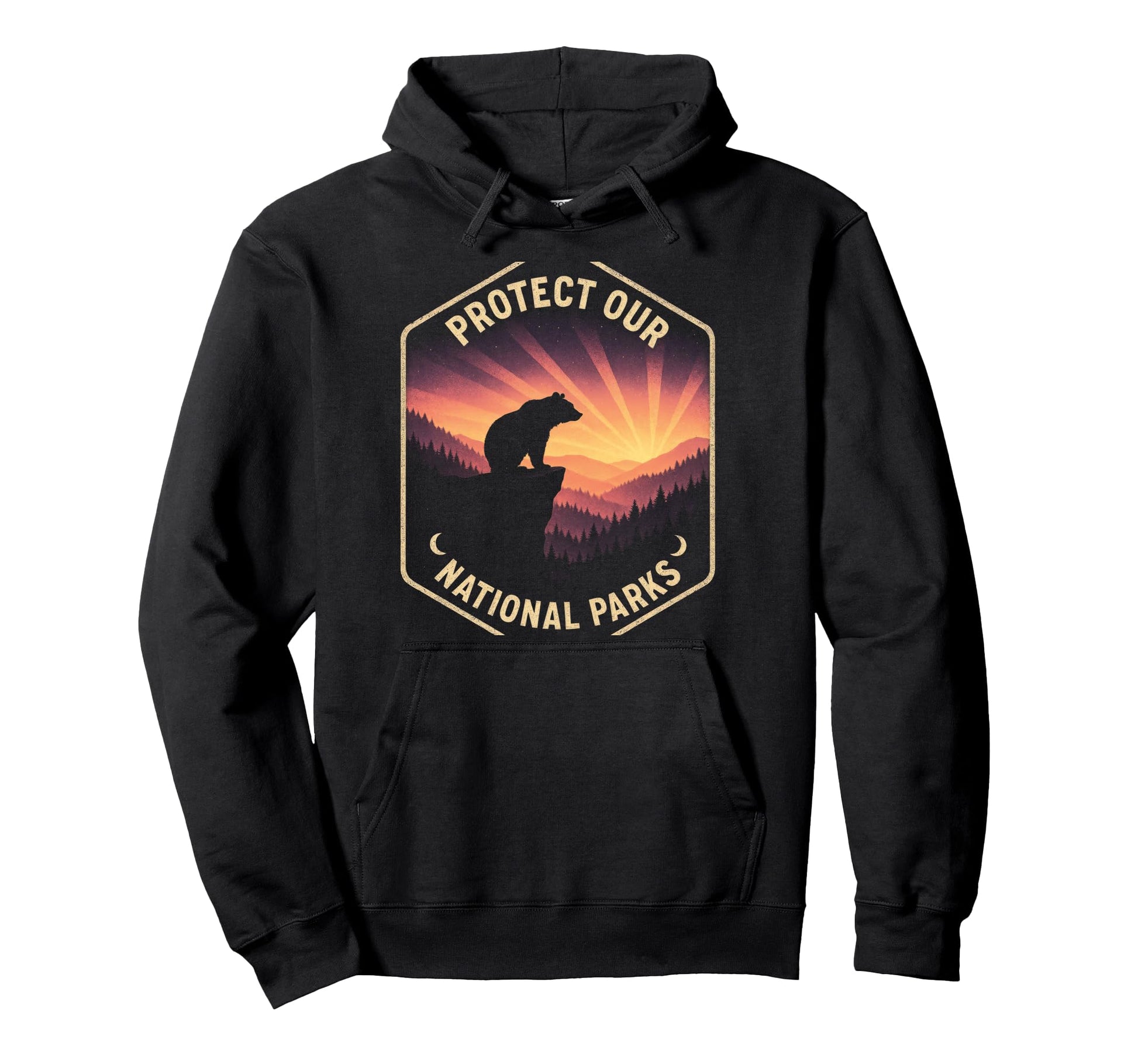 Protect Our National Parks Hiking Hoodie - Minimalist Print Men Women - T-Shirt, Sweatshirt, Hoodie