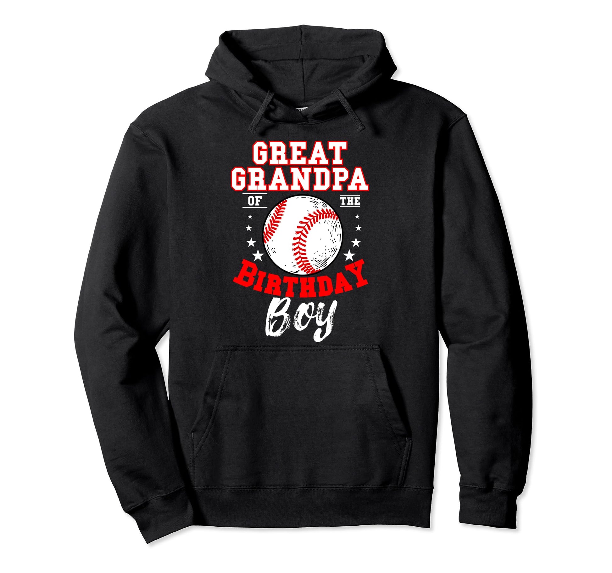 Great Grandpa Birthday Baseball Theme Hoodie - Aesthetic Graphic Unisex - T-Shirt, Sweatshirt, Hoodie