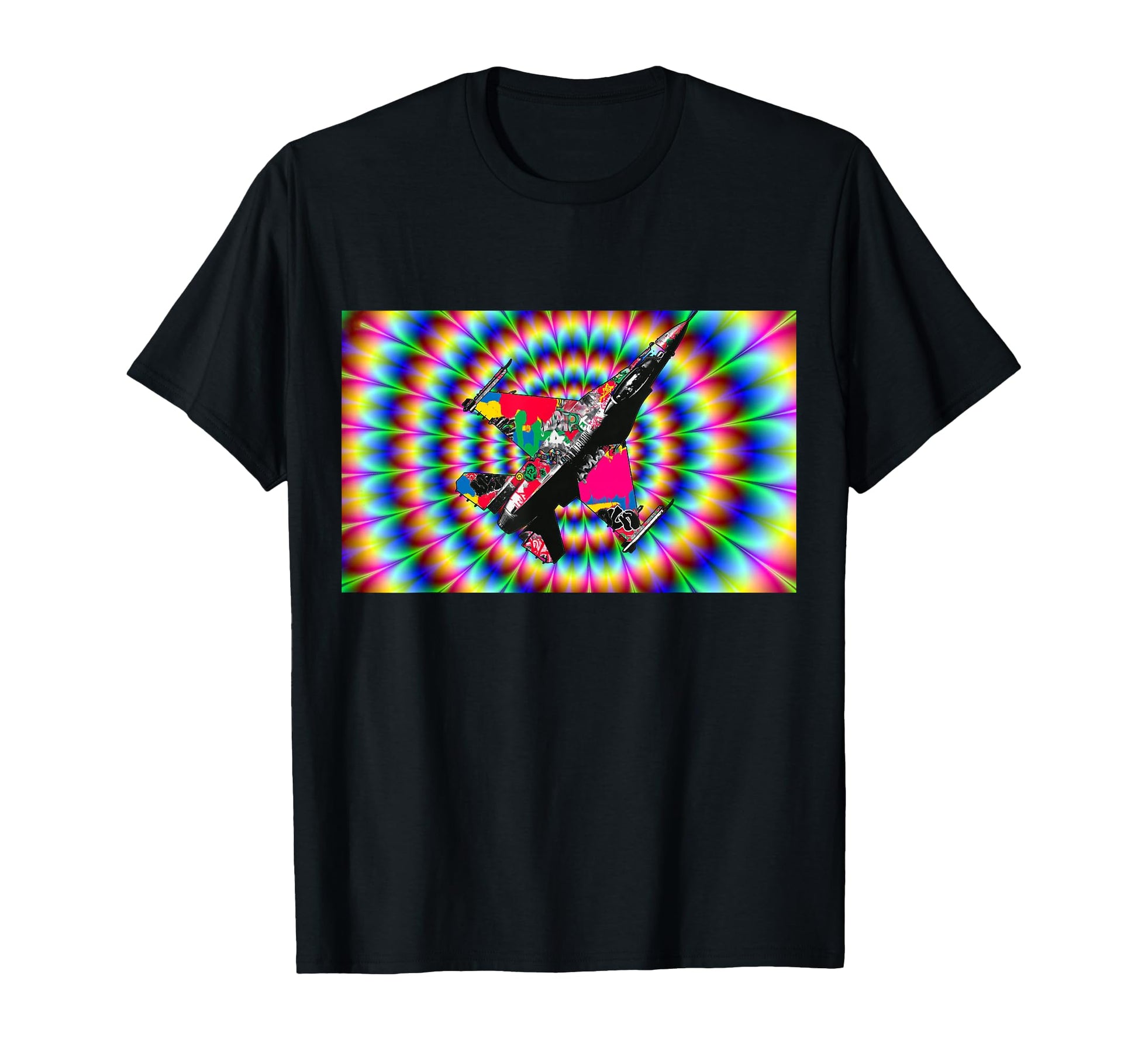 Viper Jet Fighter Optical Illusion T-Shirt - Aesthetic Graphic Men Women - T-Shirt, Sweatshirt, Hoodie