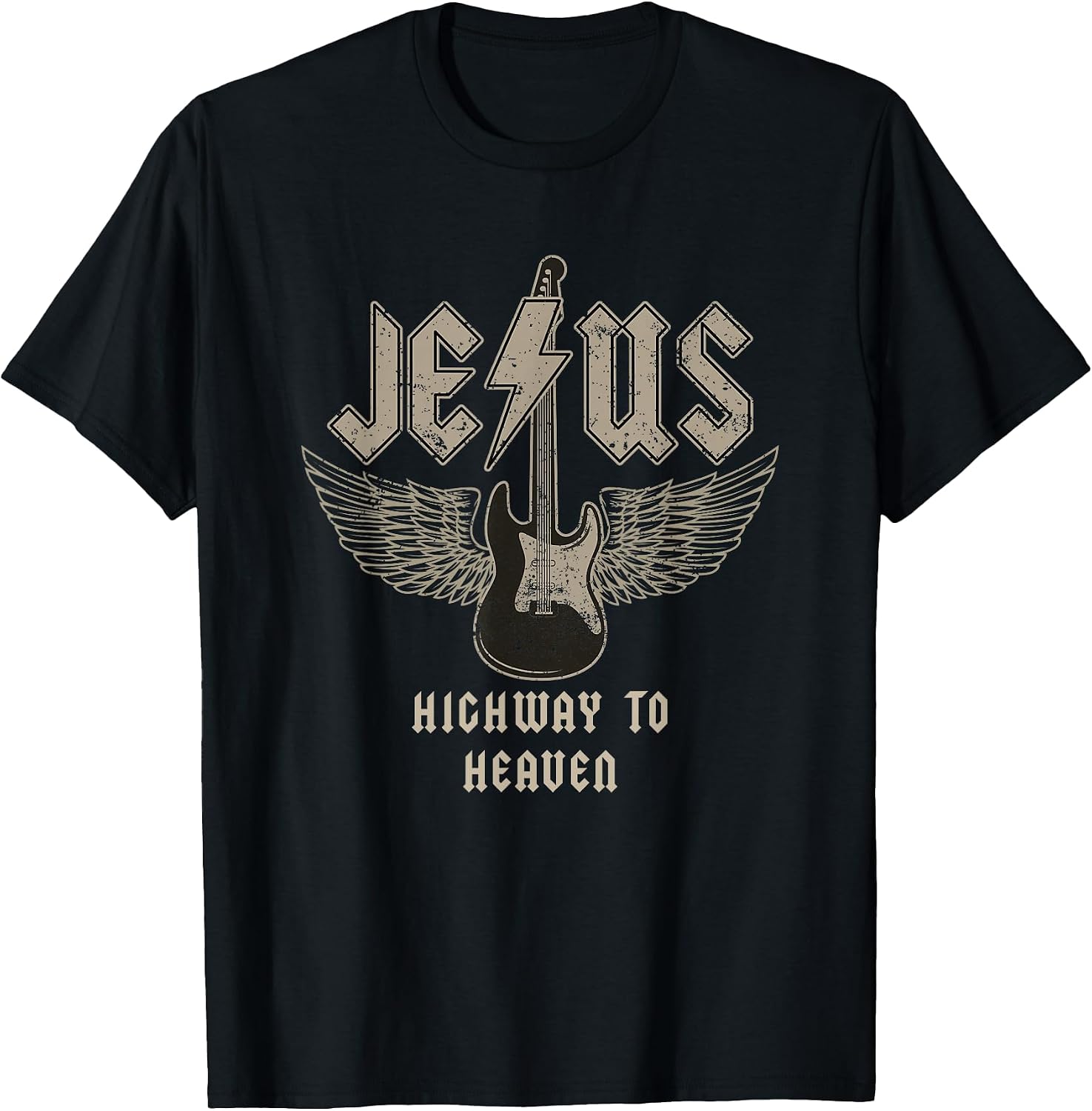 Jesus Rocks Christian Music Worship Apparel - Adult & Kids T-Shirts, Sweatshirts & Hoodies apparel design preview 1