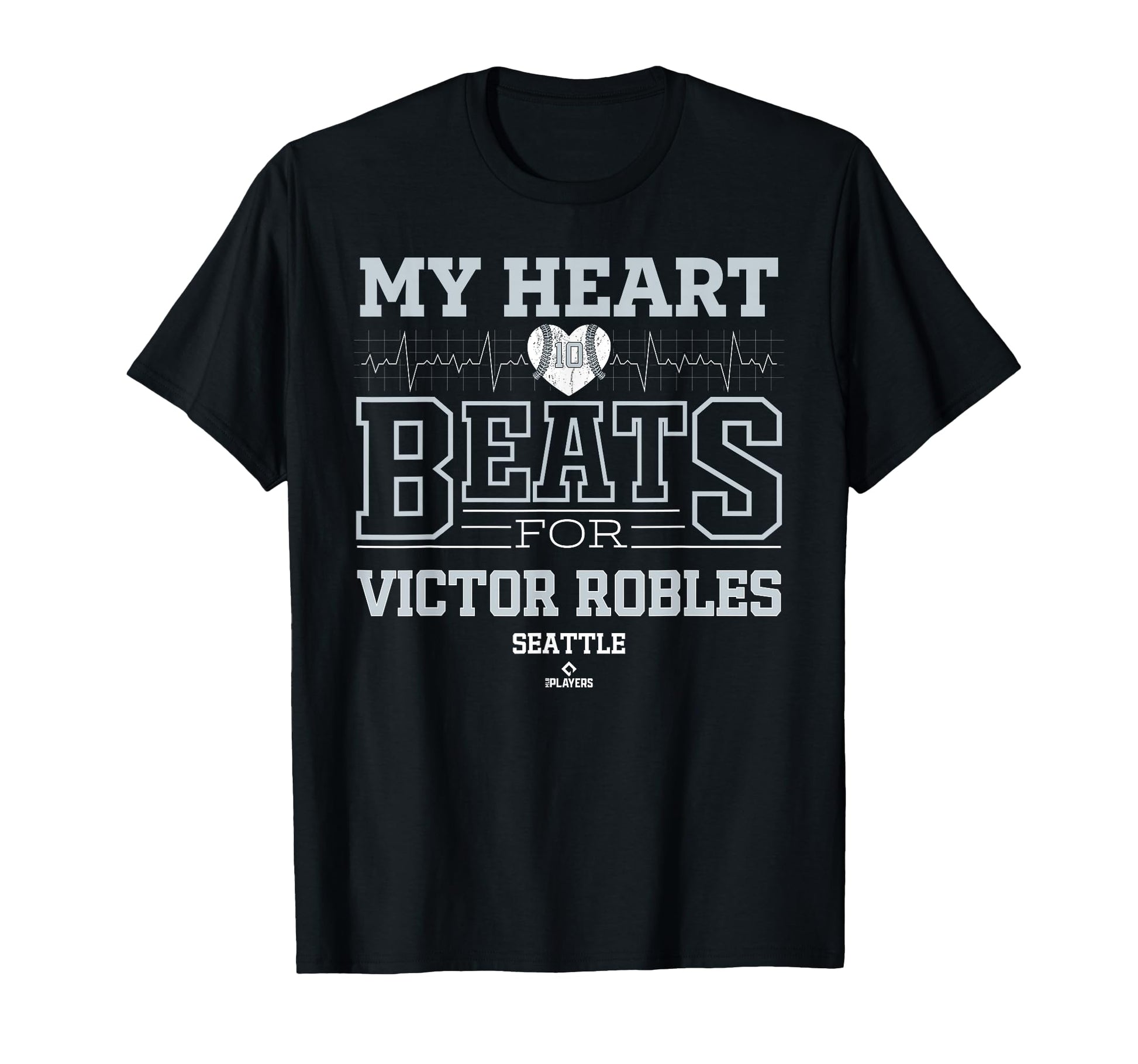 My Heart Beats Victor Robles Seattle T-Shirt - Casual Everyday Wear Unisex - T-Shirt, Sweatshirt, Hoodie