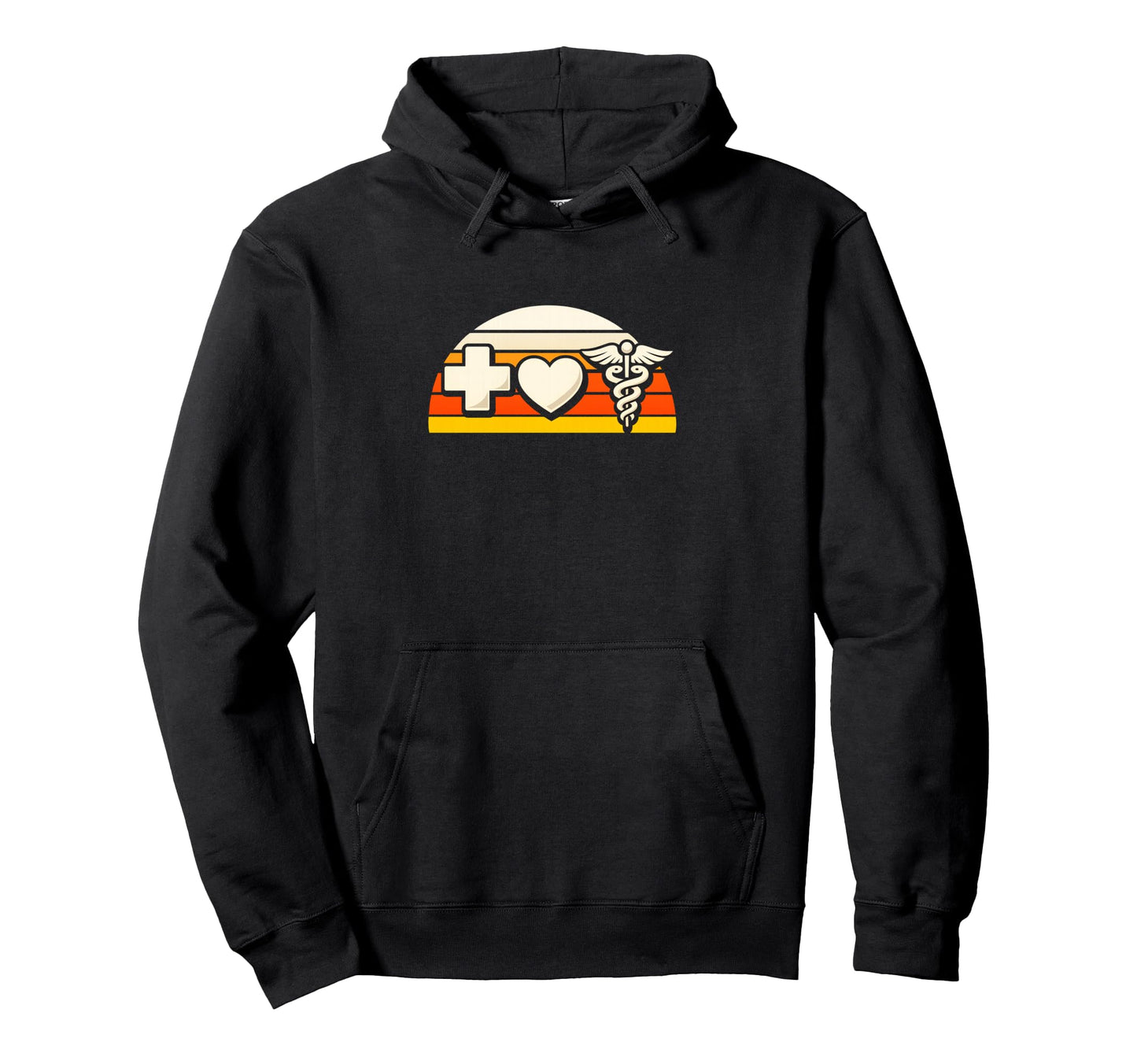 Icons Sunset Stripes Hoodie - Trendy Graphic for Adults - T-Shirt, Sweatshirt, Hoodie