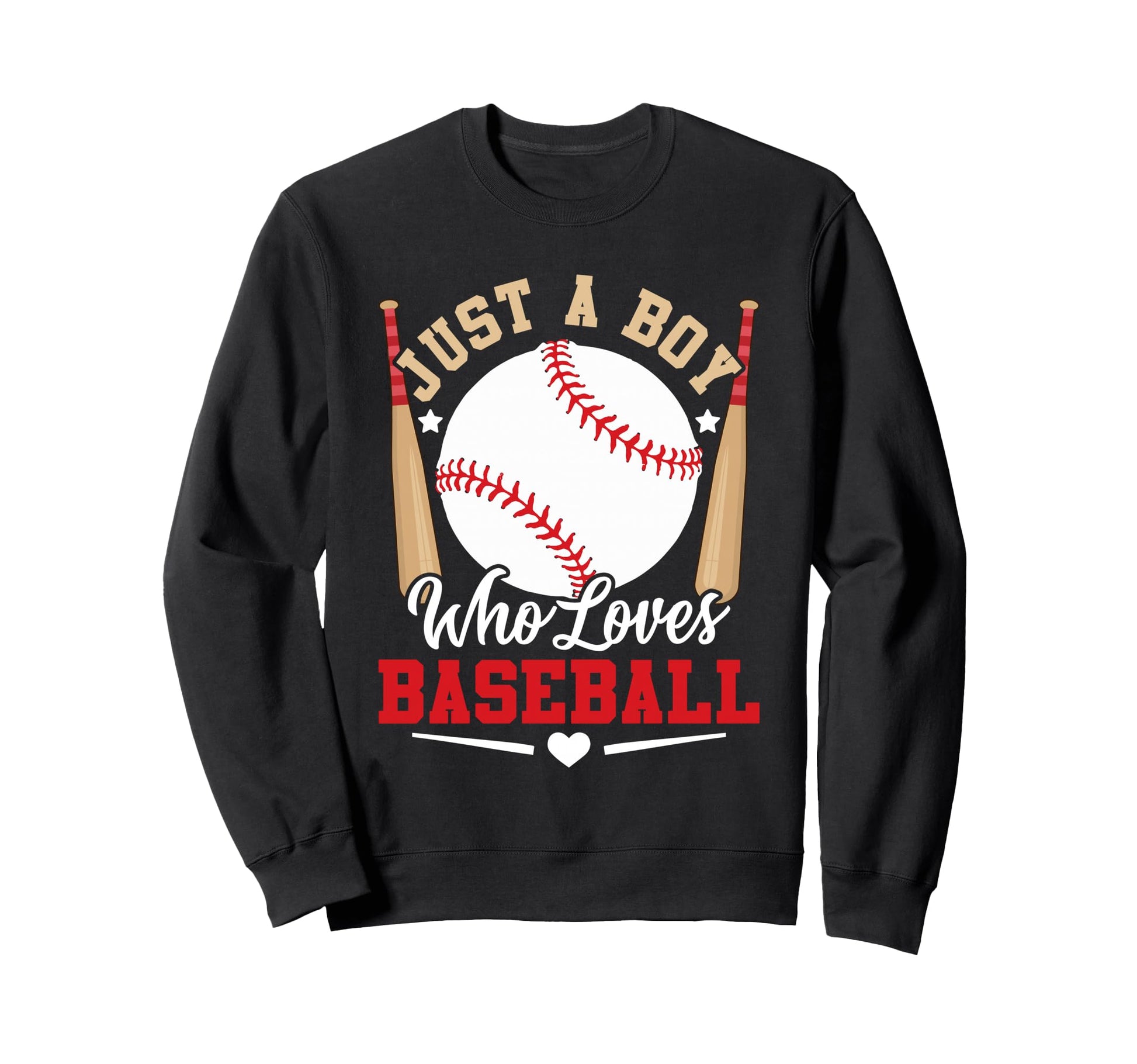 Just Who Loves Baseball Bat And Ball Sweatshirt - Fun Novelty Design Unisex - T-Shirt, Sweatshirt, Hoodie
