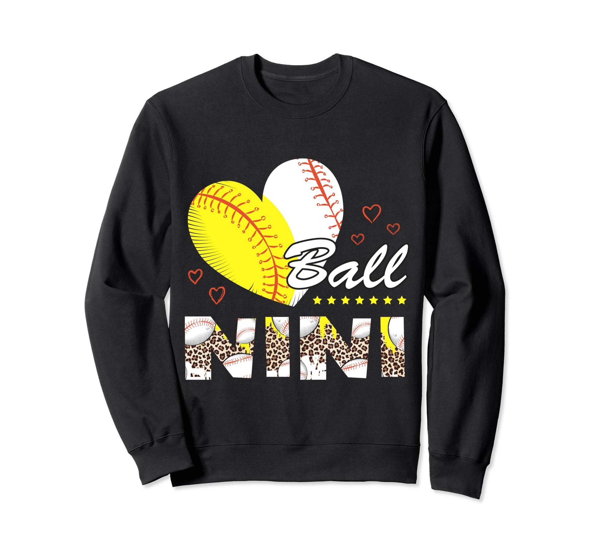 Nini Both Baseball Softball Mothers Sweatshirt - Graphic Print for Adults - T-Shirt, Sweatshirt, Hoodie