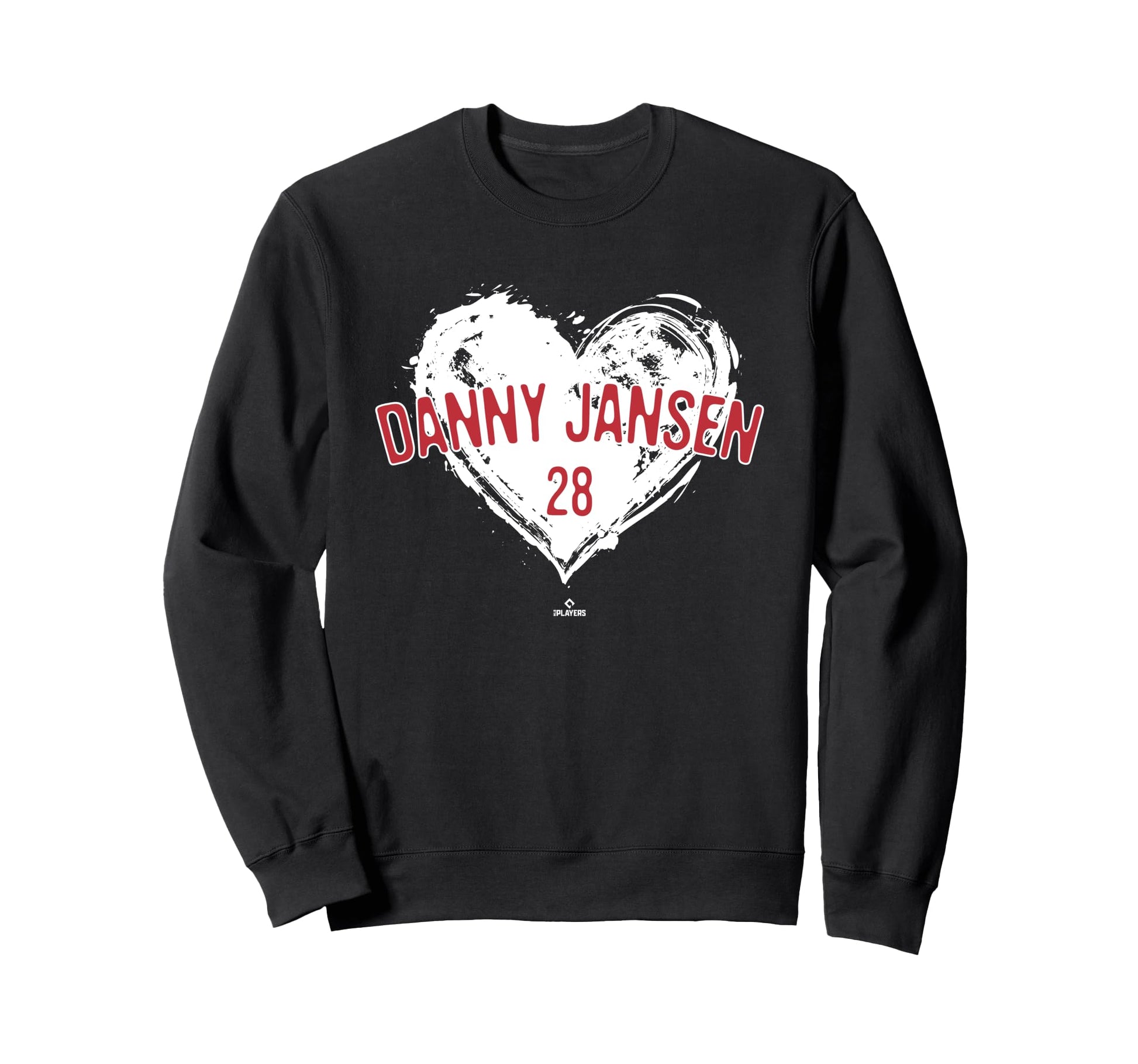 Distressed Heart Danny Jansen Sweatshirt - Minimalist Print Men Women - T-Shirt, Sweatshirt, Hoodie