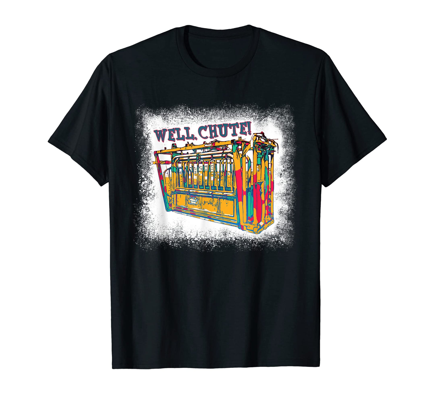 Well Chute Bleached Western Cowboy T-Shirt - Aesthetic Graphic Men Women - T-Shirt, Sweatshirt, Hoodie