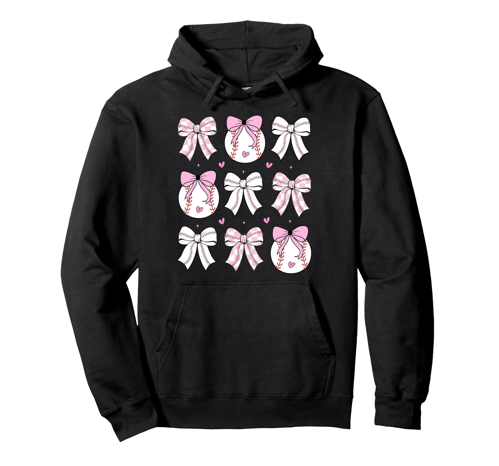Baseball Mom Bows Baseball Mama Game Day Hoodie - Streetwear Style Unisex - T-Shirt, Sweatshirt, Hoodie