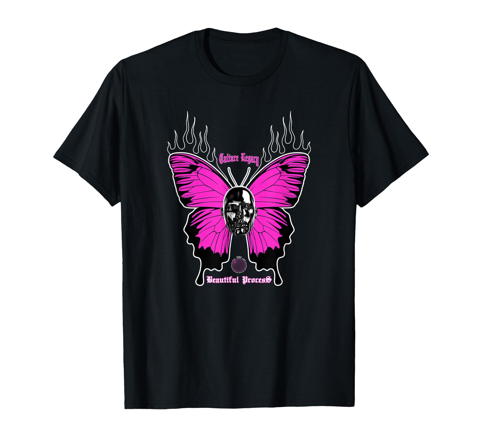 Butterfly Edgy Y2K Grunge Aesthetic T-Shirt - Minimalist Print Men Women - T-Shirt, Sweatshirt, Hoodie