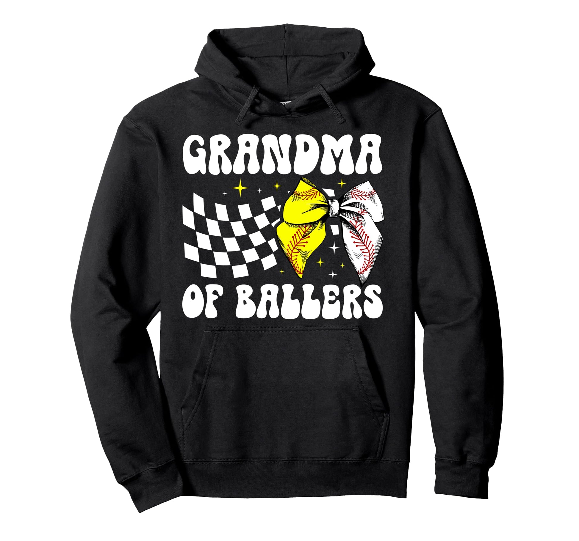 Grandma Ballers Coquette Baseball Softball Hoodie - Graphic Print Unisex - T-Shirt, Sweatshirt, Hoodie