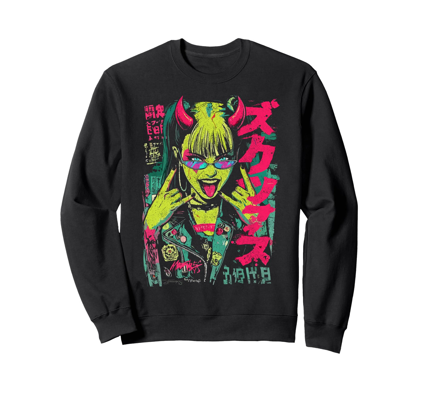 Japanese Streetwear Horror Gothic Sweatshirt - Novelty Apparel Men Women - T-Shirt, Sweatshirt, Hoodie