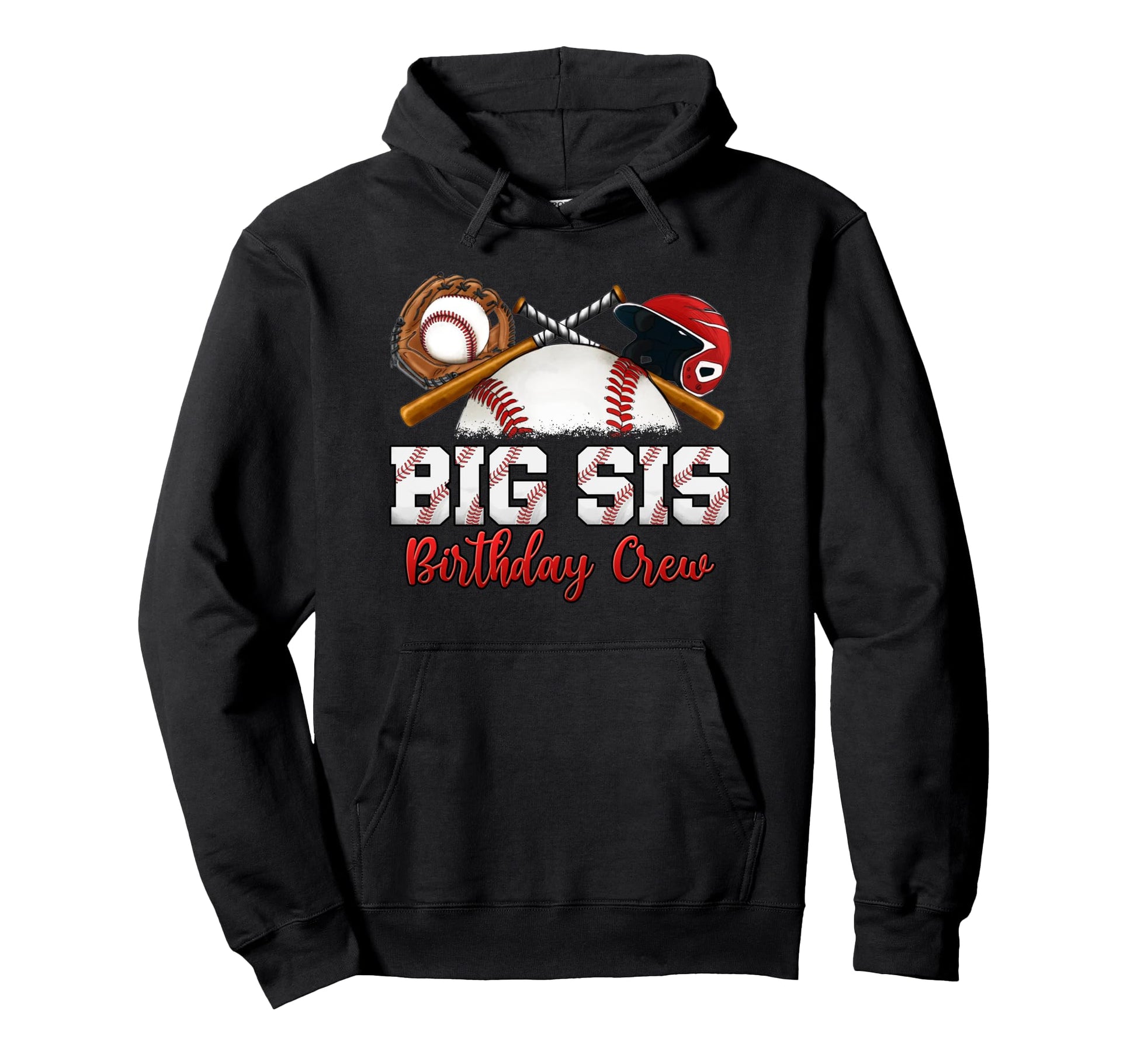 Baseball Birthday Party Sports Family Big Hoodie - Streetwear Style Unisex - T-Shirt, Sweatshirt, Hoodie