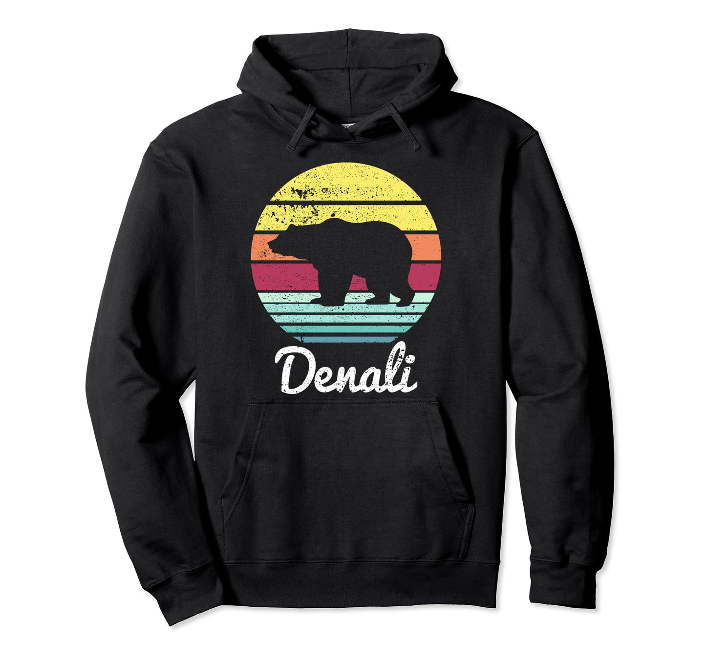 Mount Denali National Park Alaska Bear Hoodie - Aesthetic Graphic Unisex - T-Shirt, Sweatshirt, Hoodie