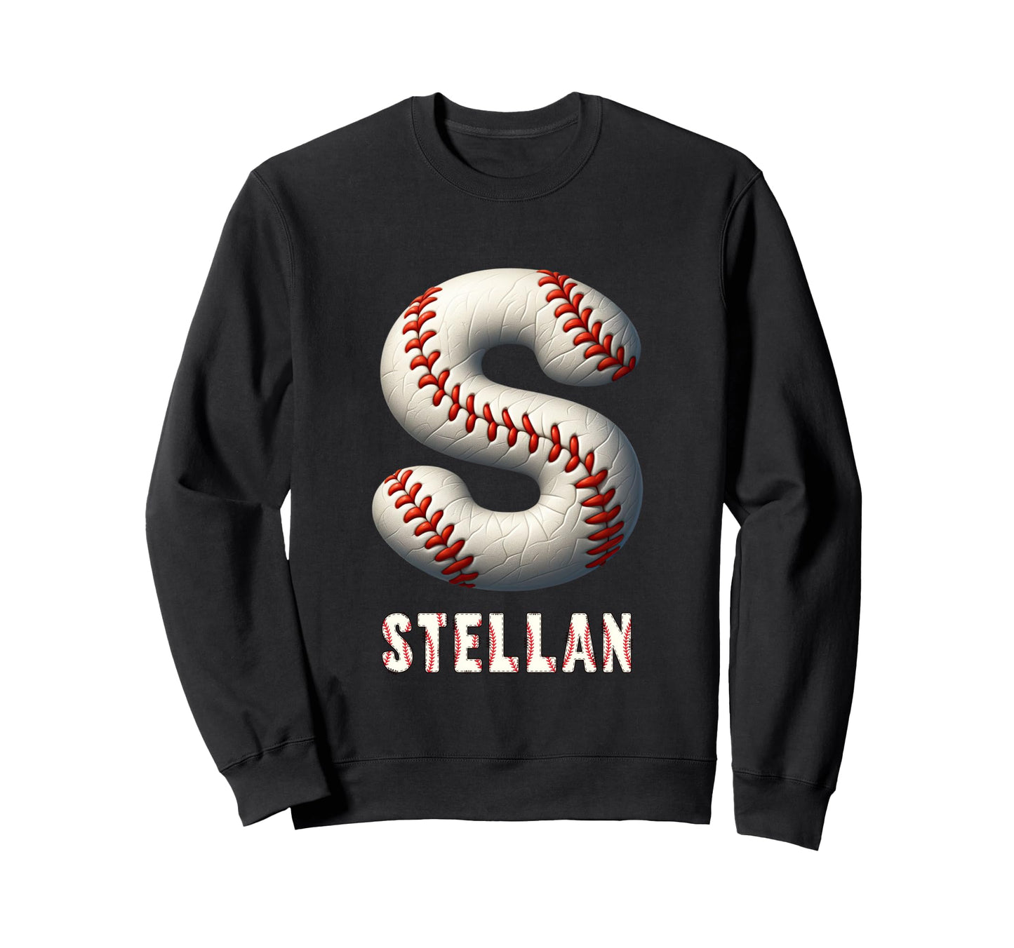 Baseball Home Run Petar Initial Letter Sweatshirt - Trendy Graphic Unisex - T-Shirt, Sweatshirt, Hoodie