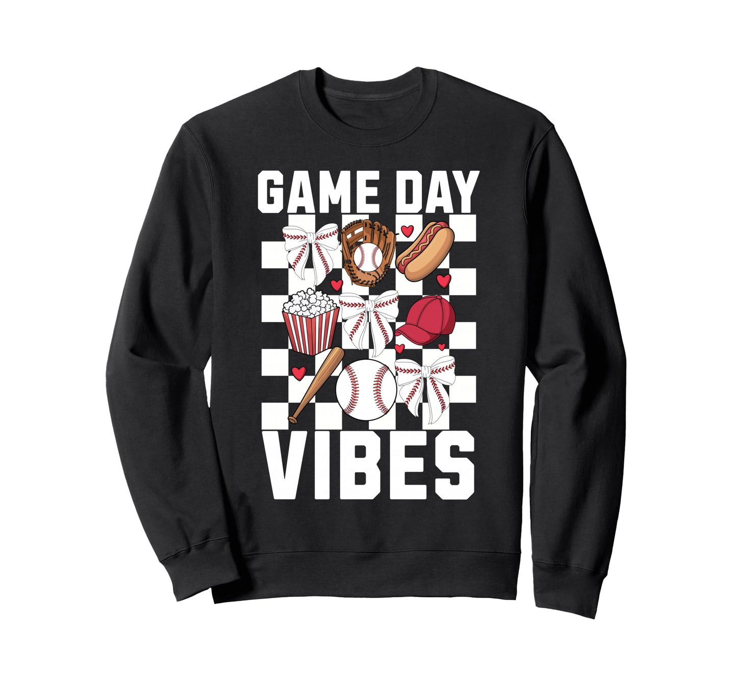 Game Day Vibes Coquette Bow Sweatshirt - Aesthetic Graphic Men Women - T-Shirt, Sweatshirt, Hoodie