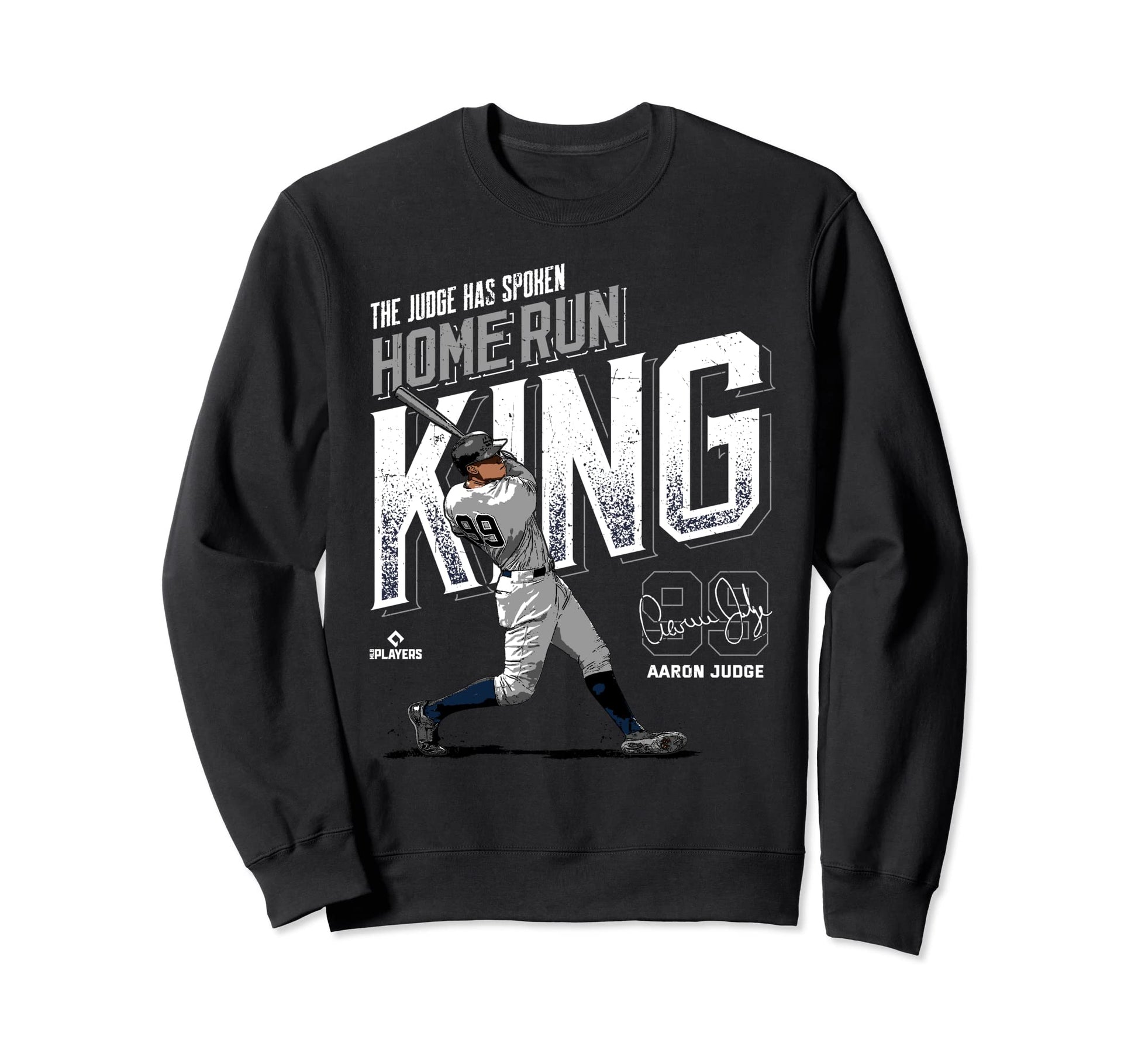 Home Run King Aaron Judge New York Mlbpa Sweatshirt - Graphic Print Unisex - T-Shirt, Sweatshirt, Hoodie