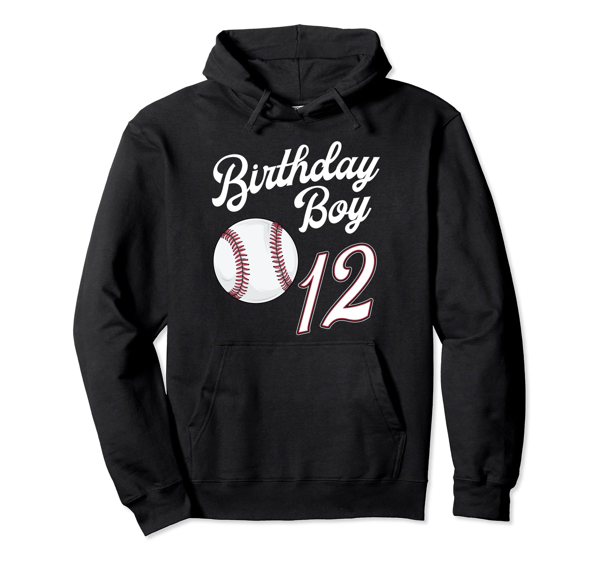 12 Years Old Baseball Themed 12Th Hoodie - Casual Everyday Wear Unisex - T-Shirt, Sweatshirt, Hoodie
