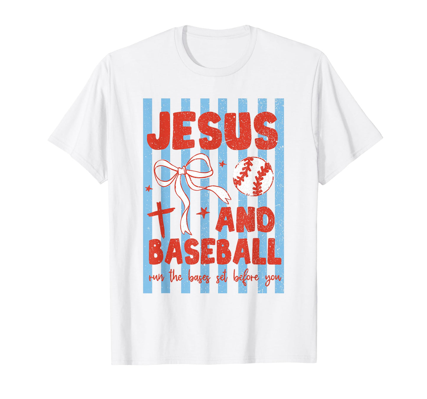 Jesus And Baseball Coquette Christian T-Shirt - Streetwear Style Men Women - T-Shirt, Sweatshirt, Hoodie