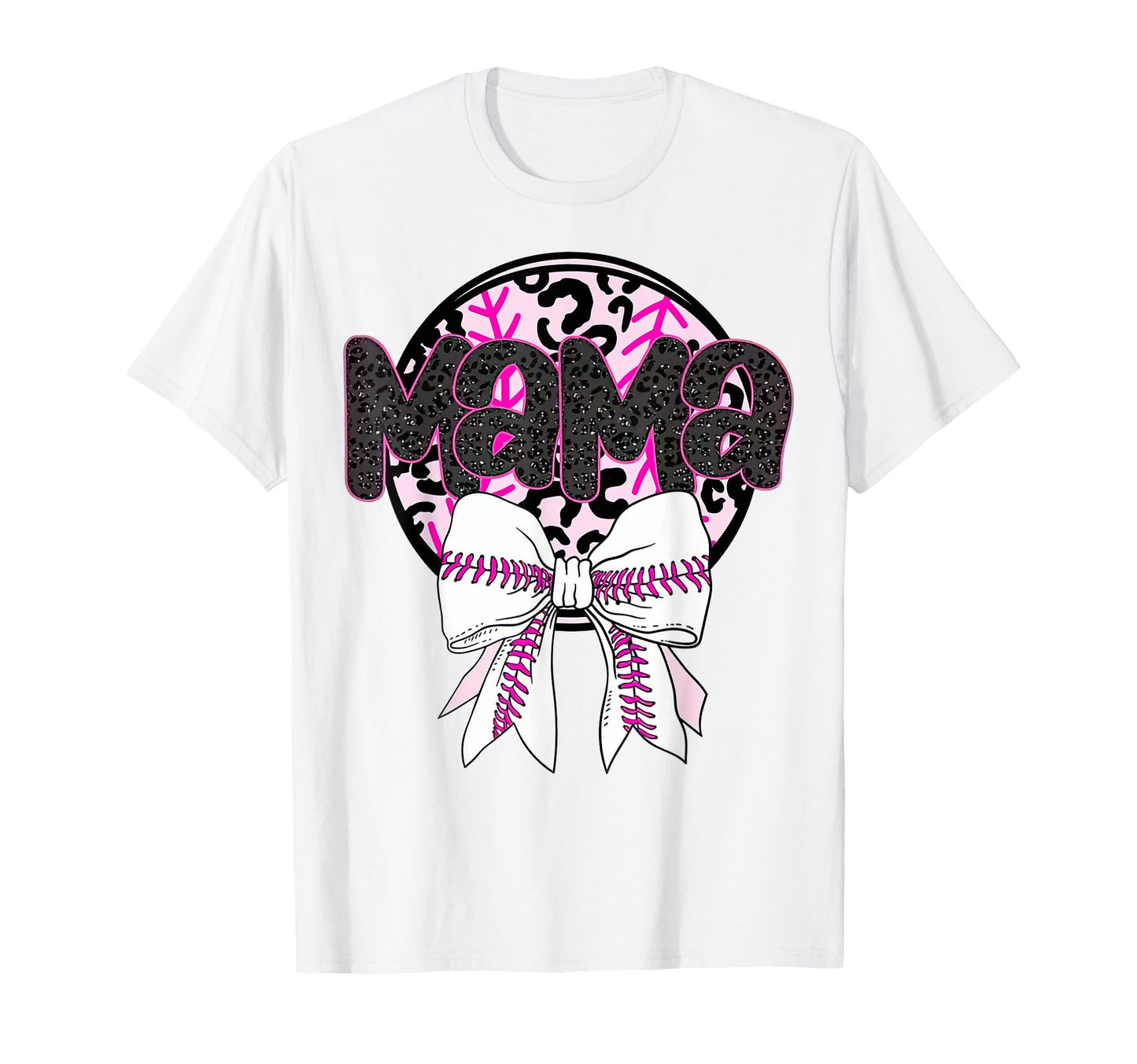 Coquette Baseball Mama Black T-Shirt - Casual Everyday Wear Men Women - T-Shirt, Sweatshirt, Hoodie