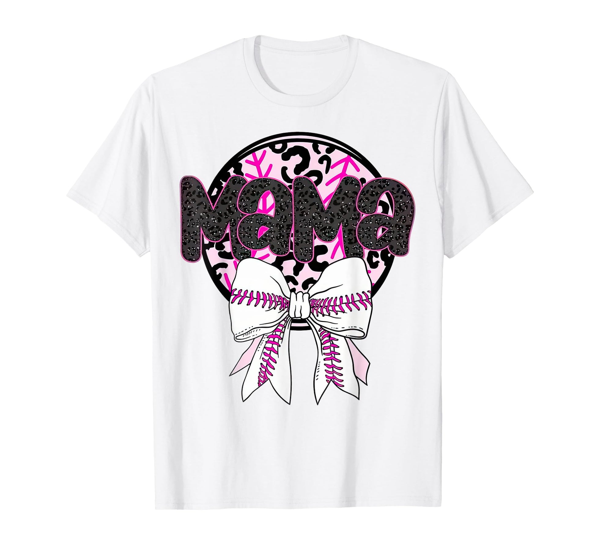 Coquette Baseball Mama Black T-Shirt - Casual Everyday Wear Men Women - T-Shirt, Sweatshirt, Hoodie