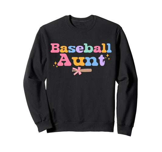 Baseball Aunt Coquette Bow Nephew Sweatshirt - Fun Novelty Design Unisex - T-Shirt, Sweatshirt, Hoodie
