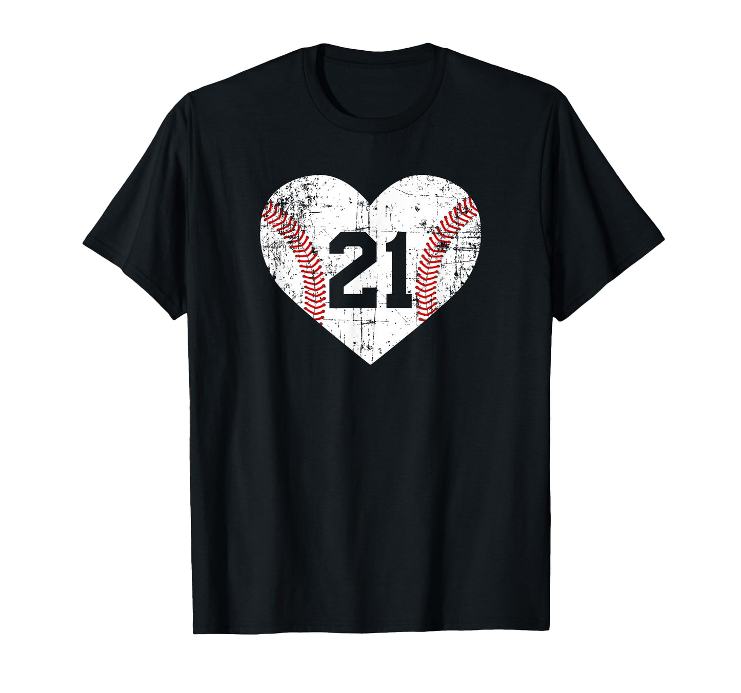 Baseball 21 Jersey Number T-Shirt - Trendy Graphic for Adults - T-Shirt, Sweatshirt, Hoodie