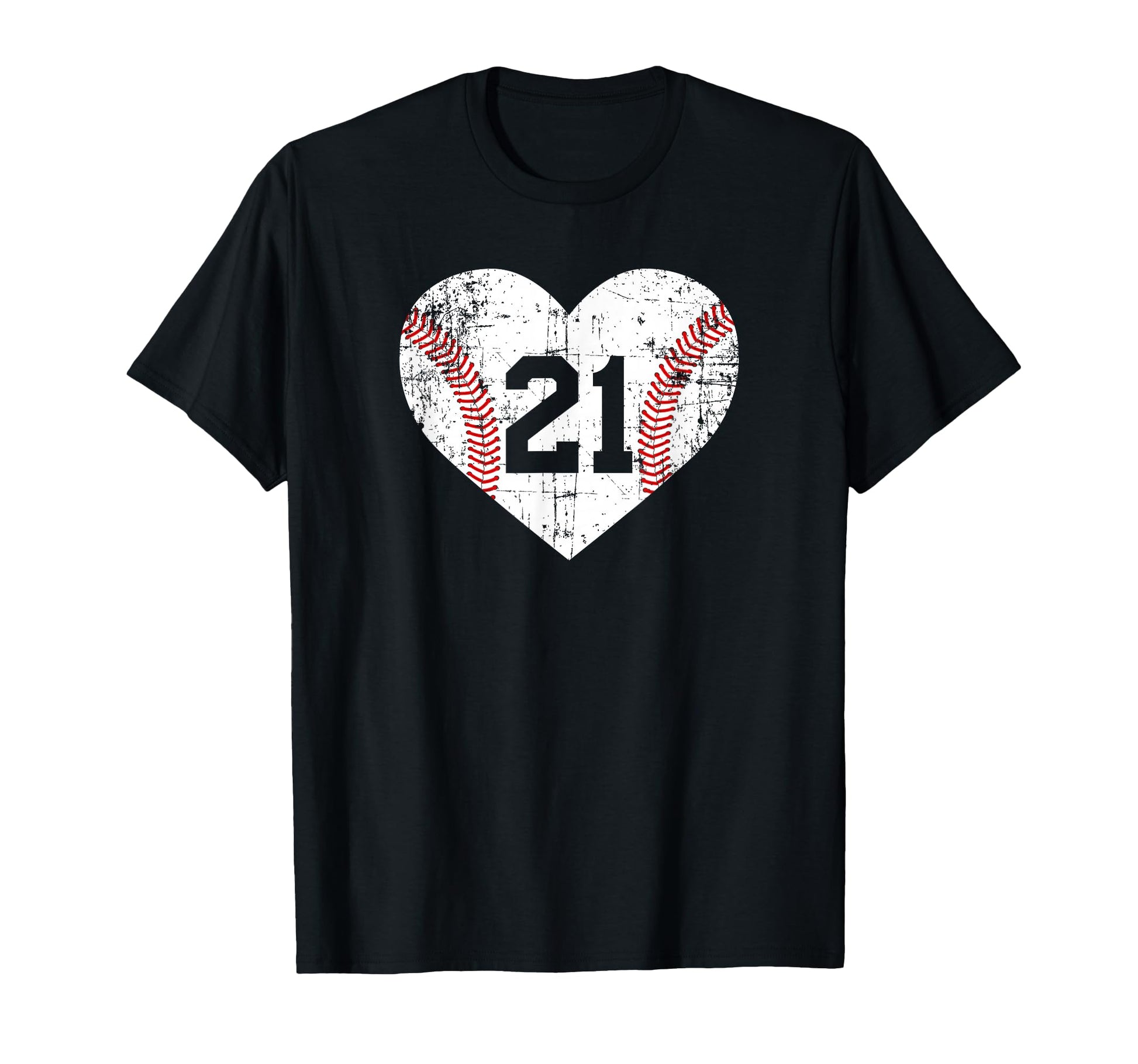 Baseball 21 Jersey Number T-Shirt - Trendy Graphic for Adults - T-Shirt, Sweatshirt, Hoodie