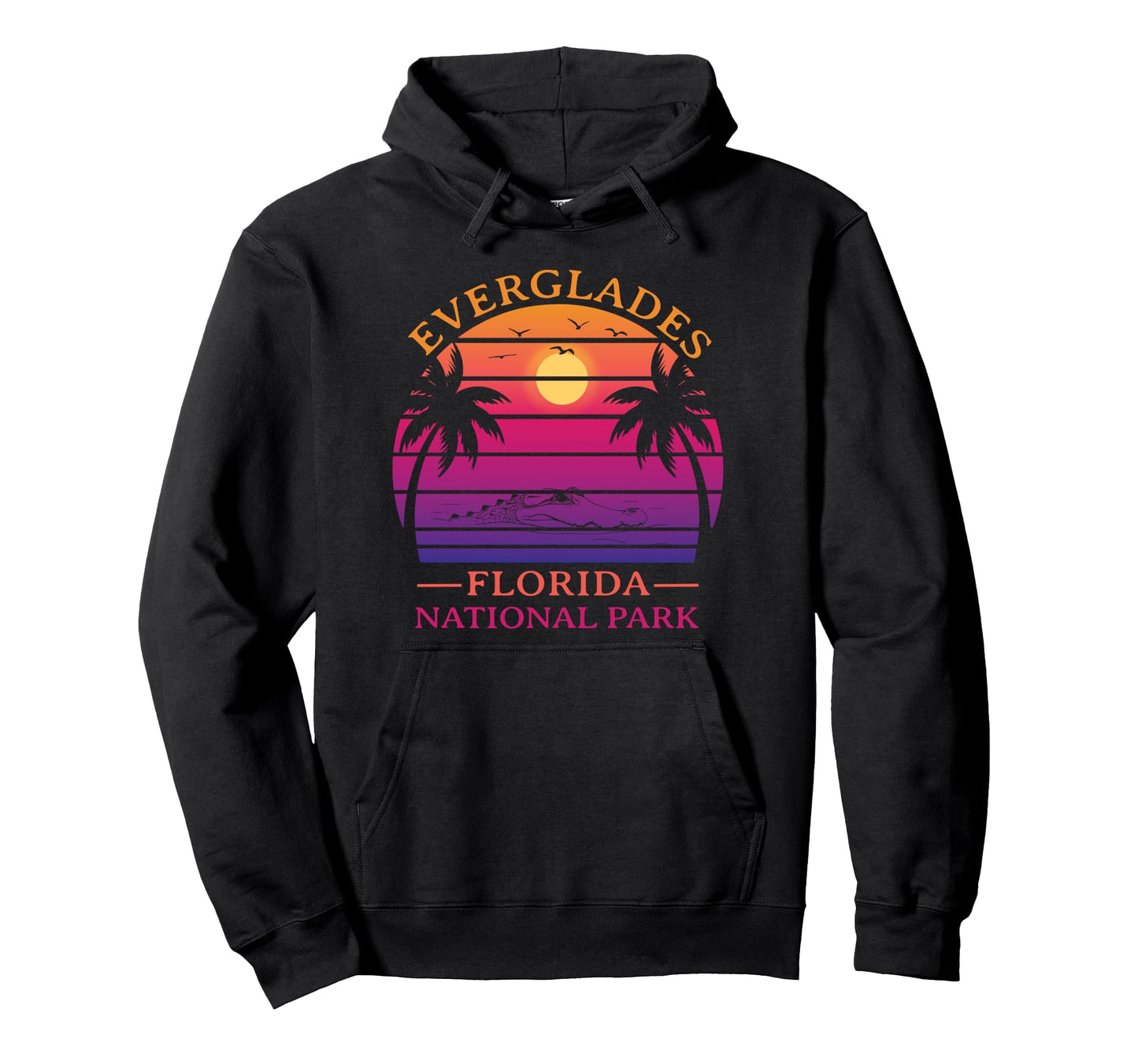 Everglades National Park Alligators Hoodie - Novelty Apparel Unisex - T-Shirt, Sweatshirt, Hoodie